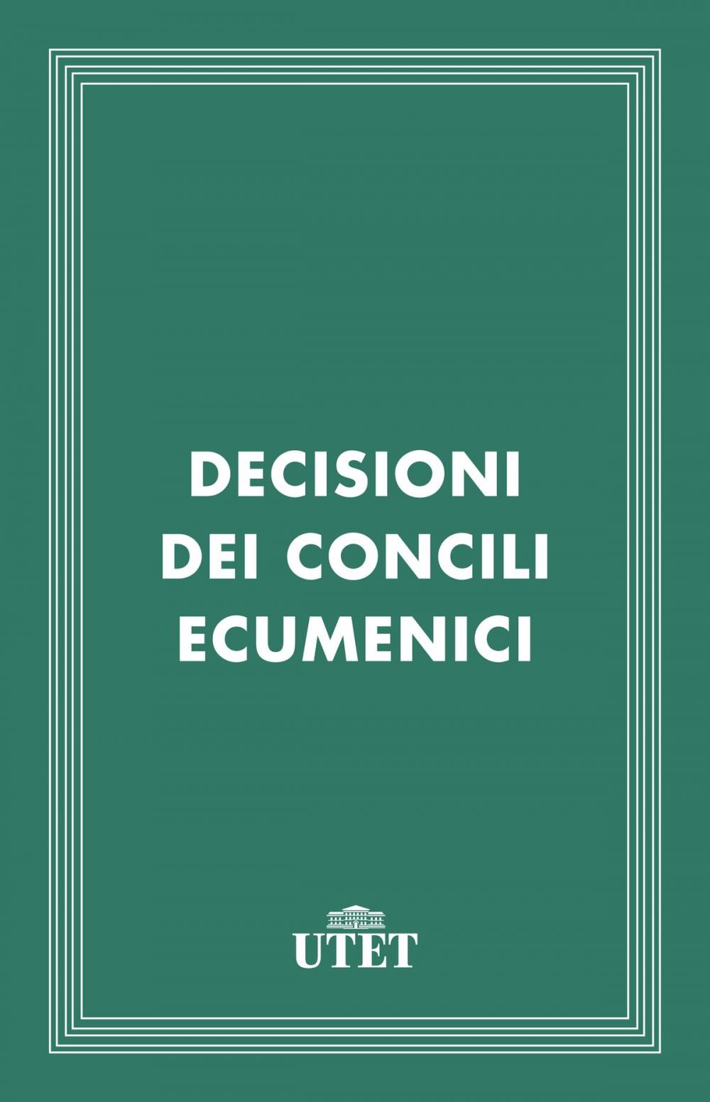 Big bigCover of Decisioni dei Concili Ecumenici