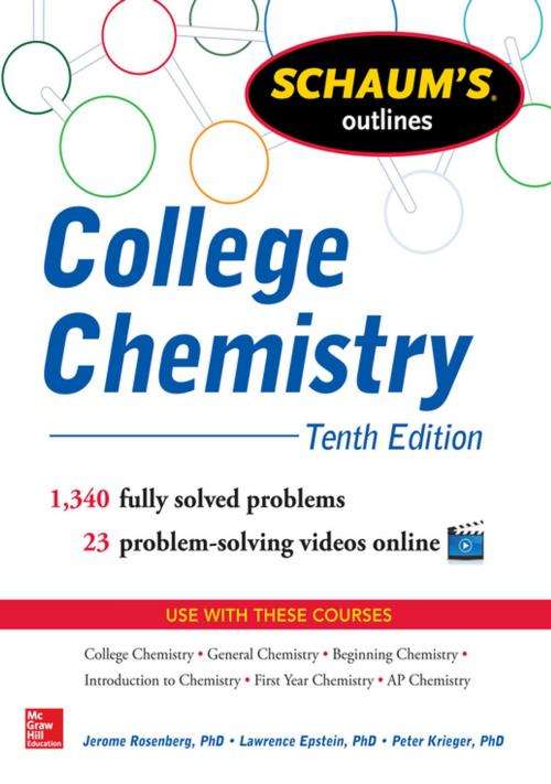 Cover of the book Schaum's Outline of College Chemistry by Jerome Rosenberg, Lawrence Epstein, Peter Krieger, Mcgraw-hill