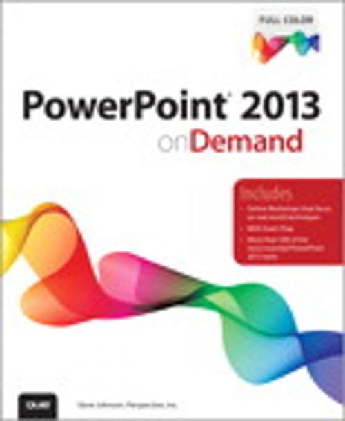 Cover of the book PowerPoint 2013 on Demand by Steve Johnson, Perspection Inc., Pearson Education