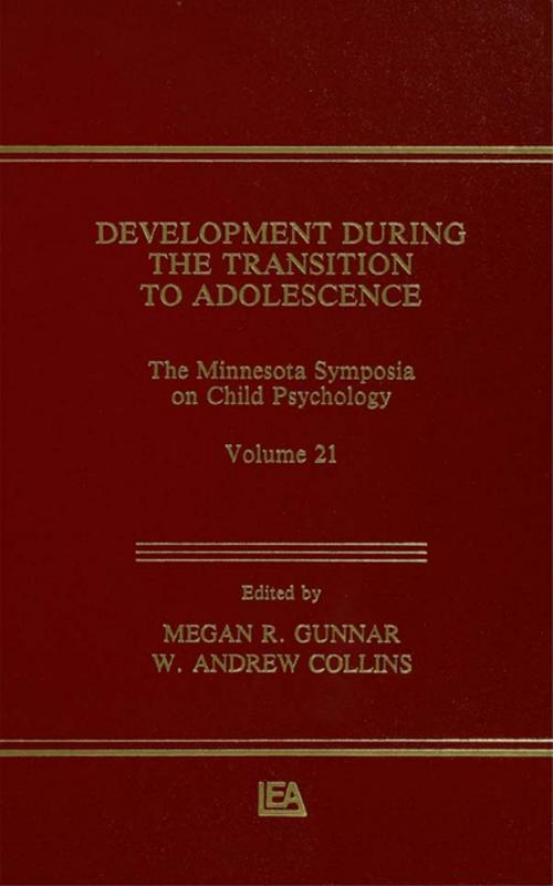 Cover of the book Development During the Transition to Adolescence by , Taylor and Francis