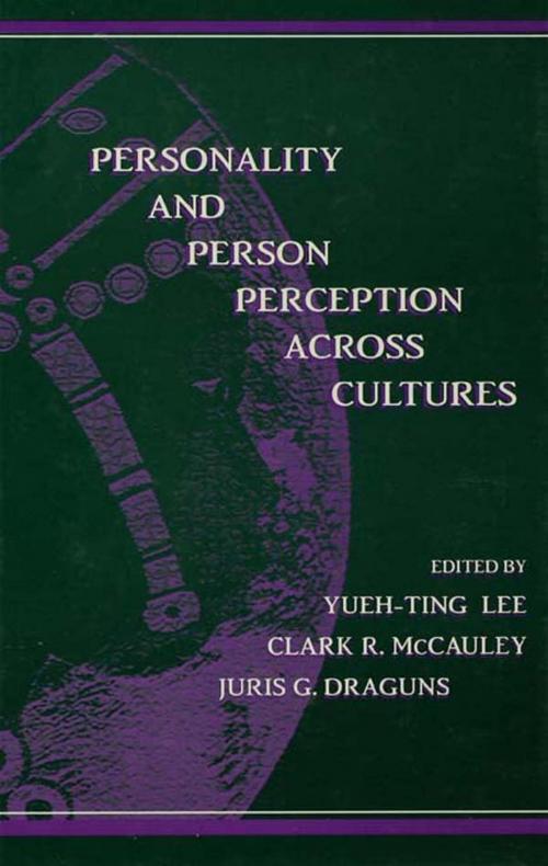 Cover of the book Personality and Person Perception Across Cultures by , Taylor and Francis