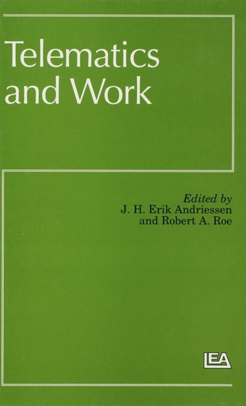 Cover of the book Telematics and Work by , Taylor and Francis