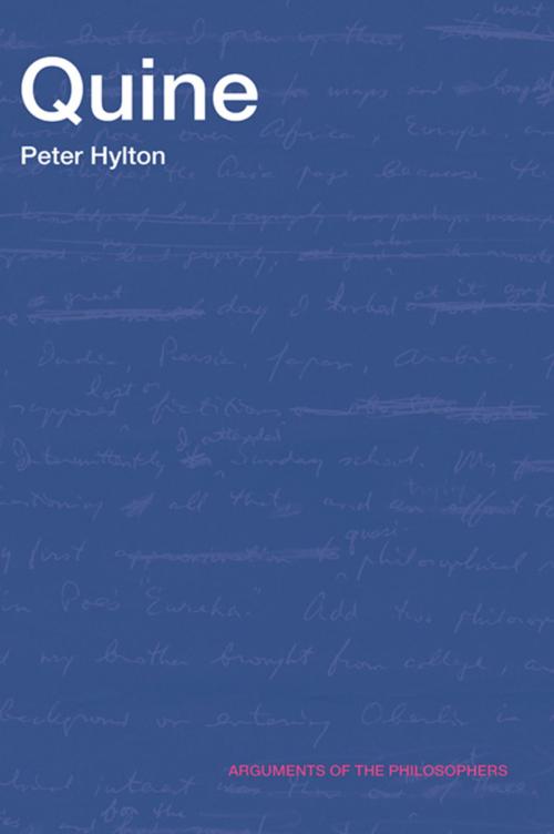 Cover of the book Quine by Peter Hylton, Taylor and Francis