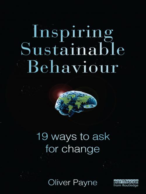 Cover of the book Inspiring Sustainable Behaviour by Oliver Payne, Taylor and Francis