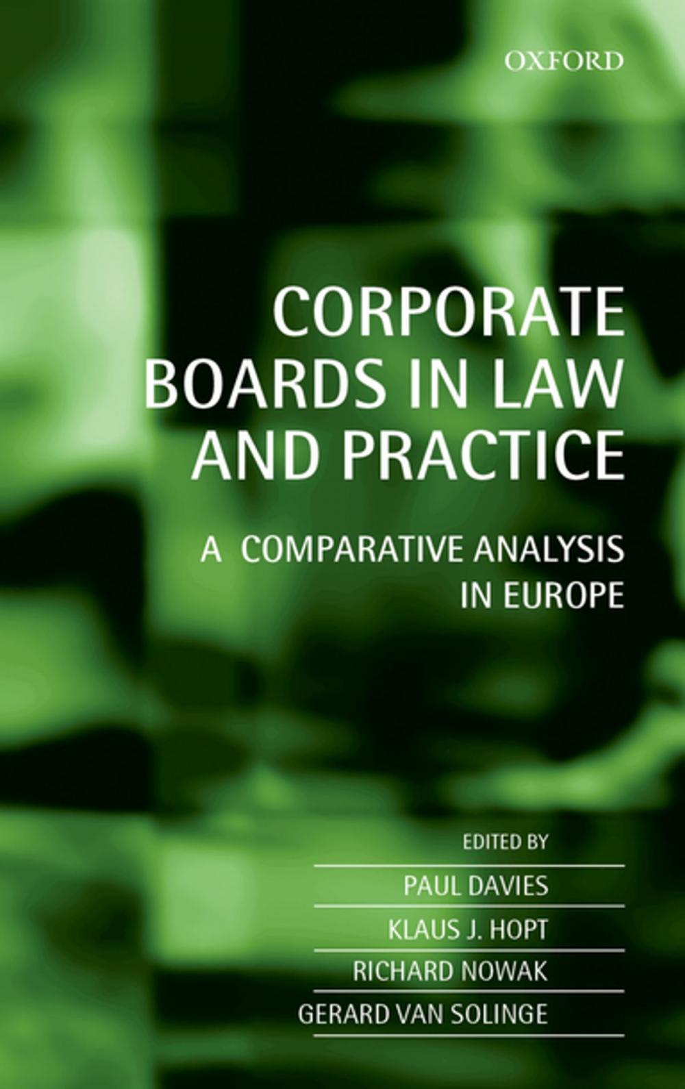 Big bigCover of Corporate Boards in Law and Practice