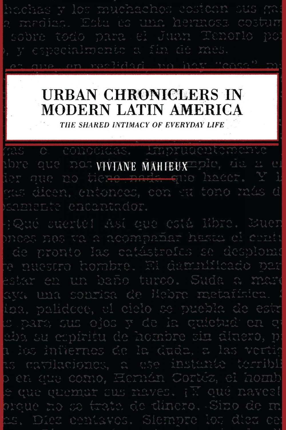 Big bigCover of Urban Chroniclers in Modern Latin America