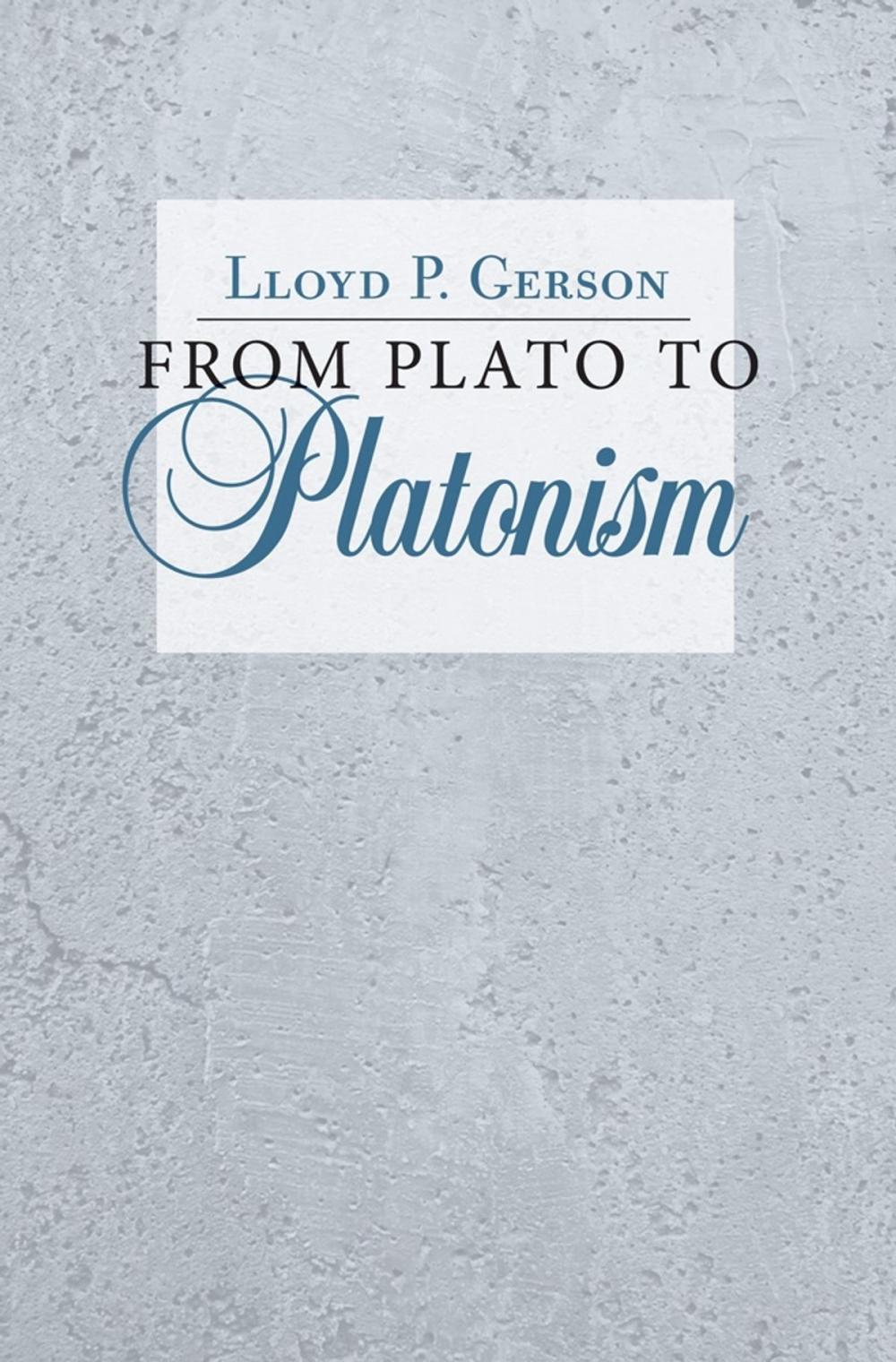 Big bigCover of From Plato to Platonism