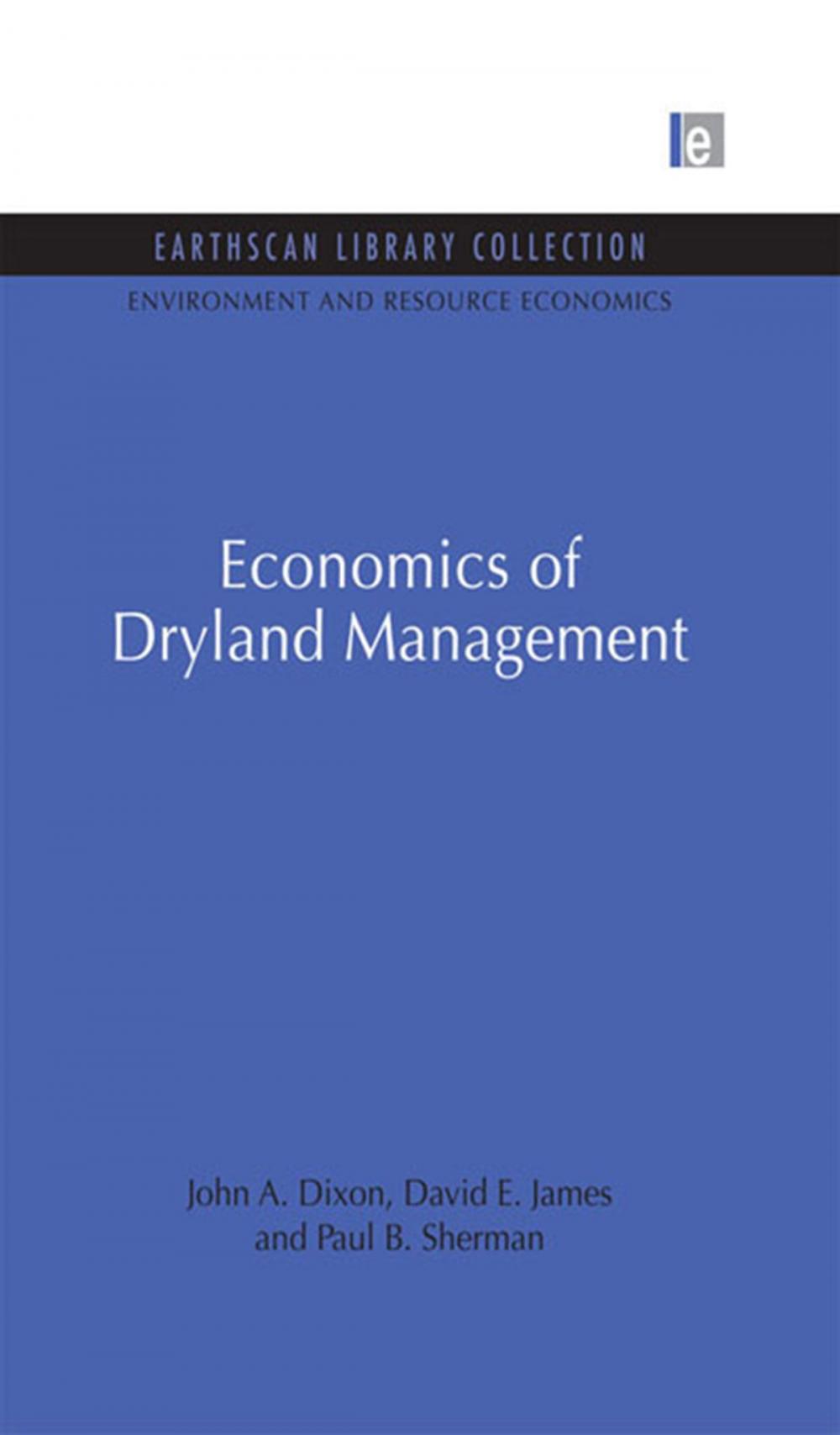 Big bigCover of Economics of Dryland Management