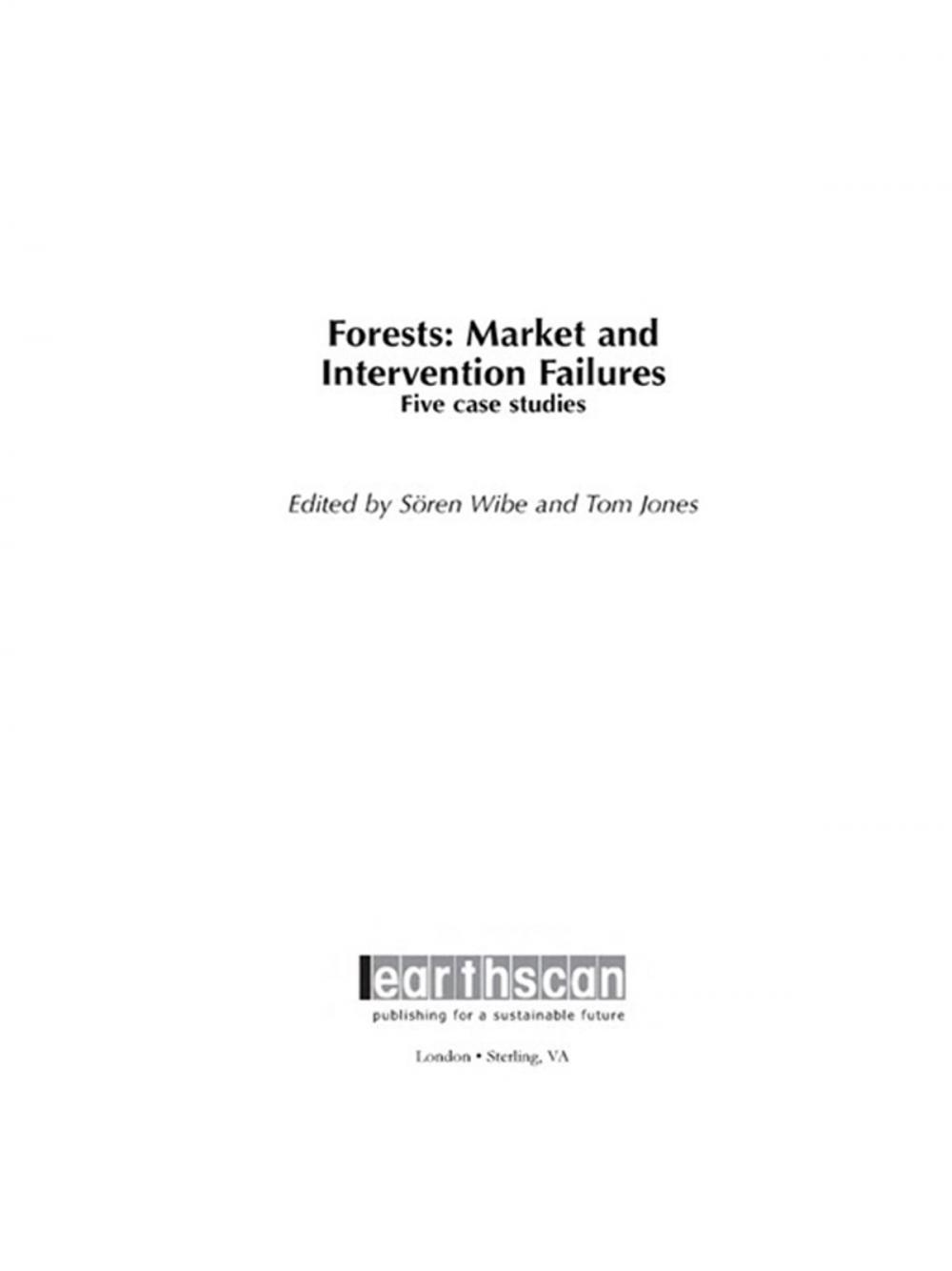 Big bigCover of Forests: Market and Intervention Failures