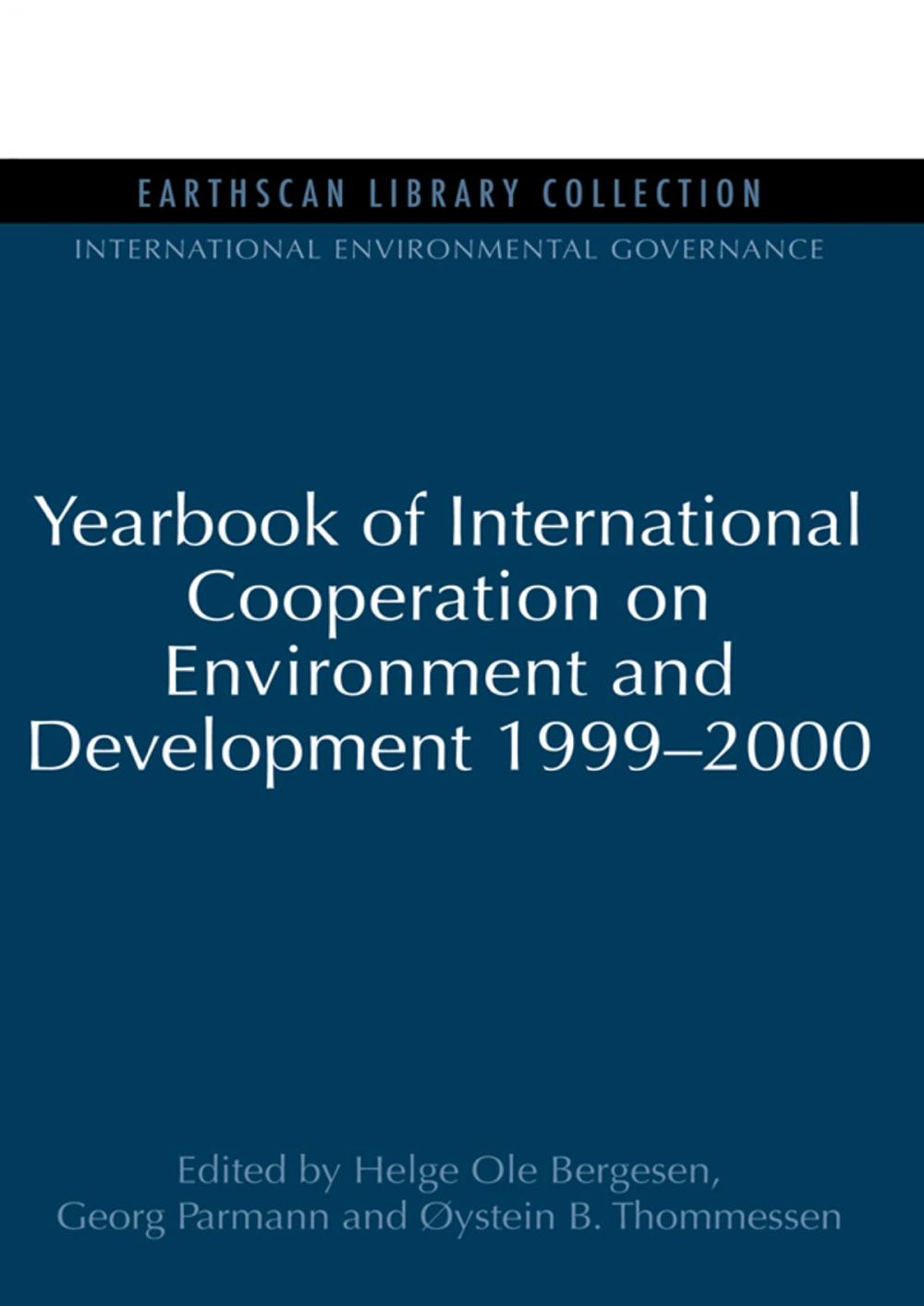 Big bigCover of Yearbook of International Cooperation on Environment and Development 1999-2000