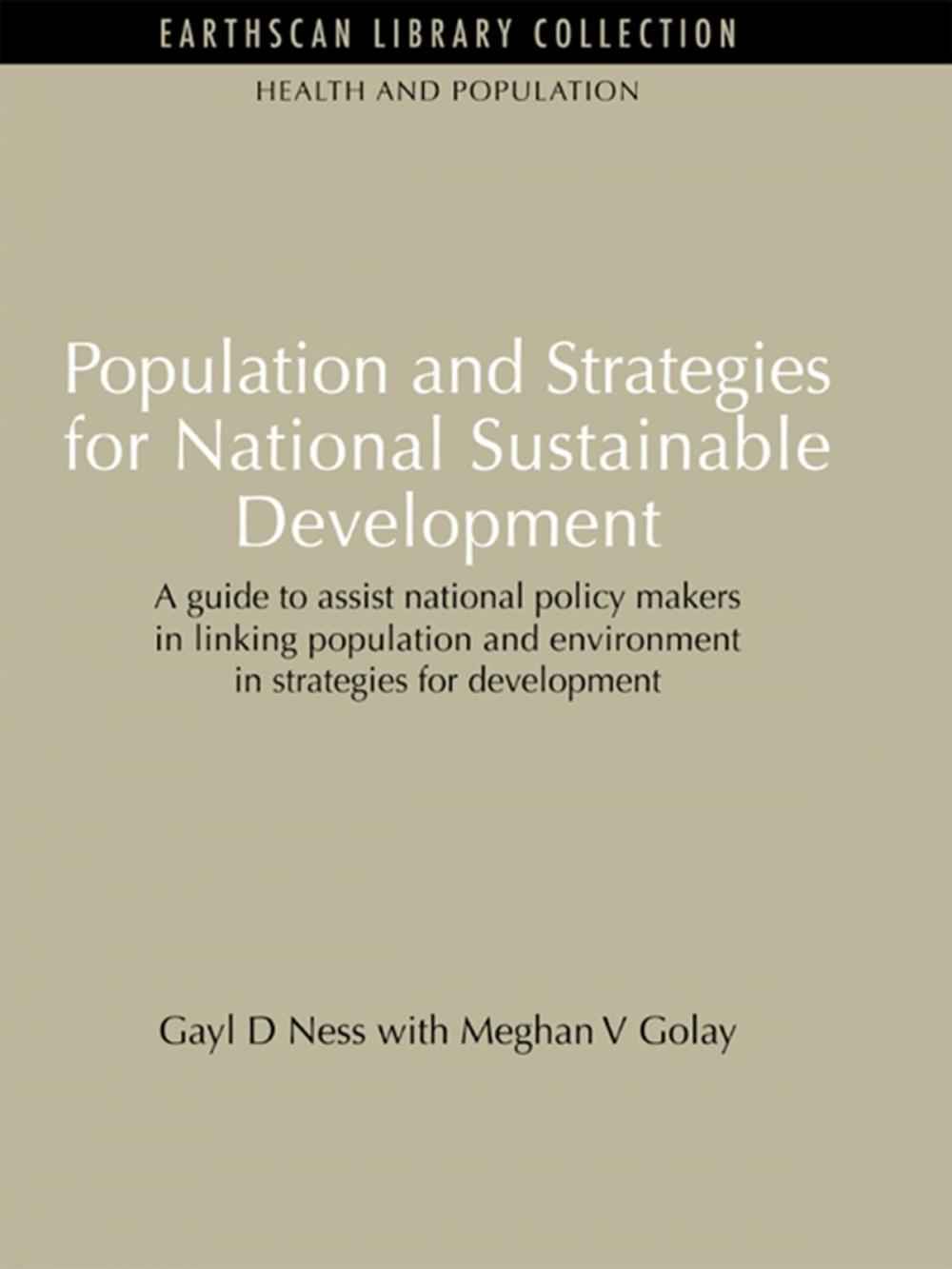 Big bigCover of Population and Strategies for National Sustainable Development