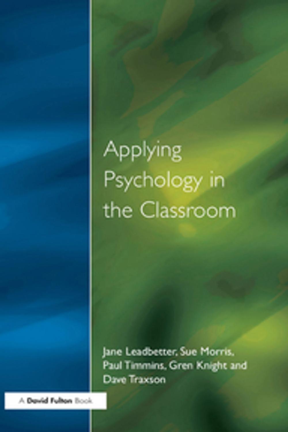 Big bigCover of Applying Psychology in the Classroom