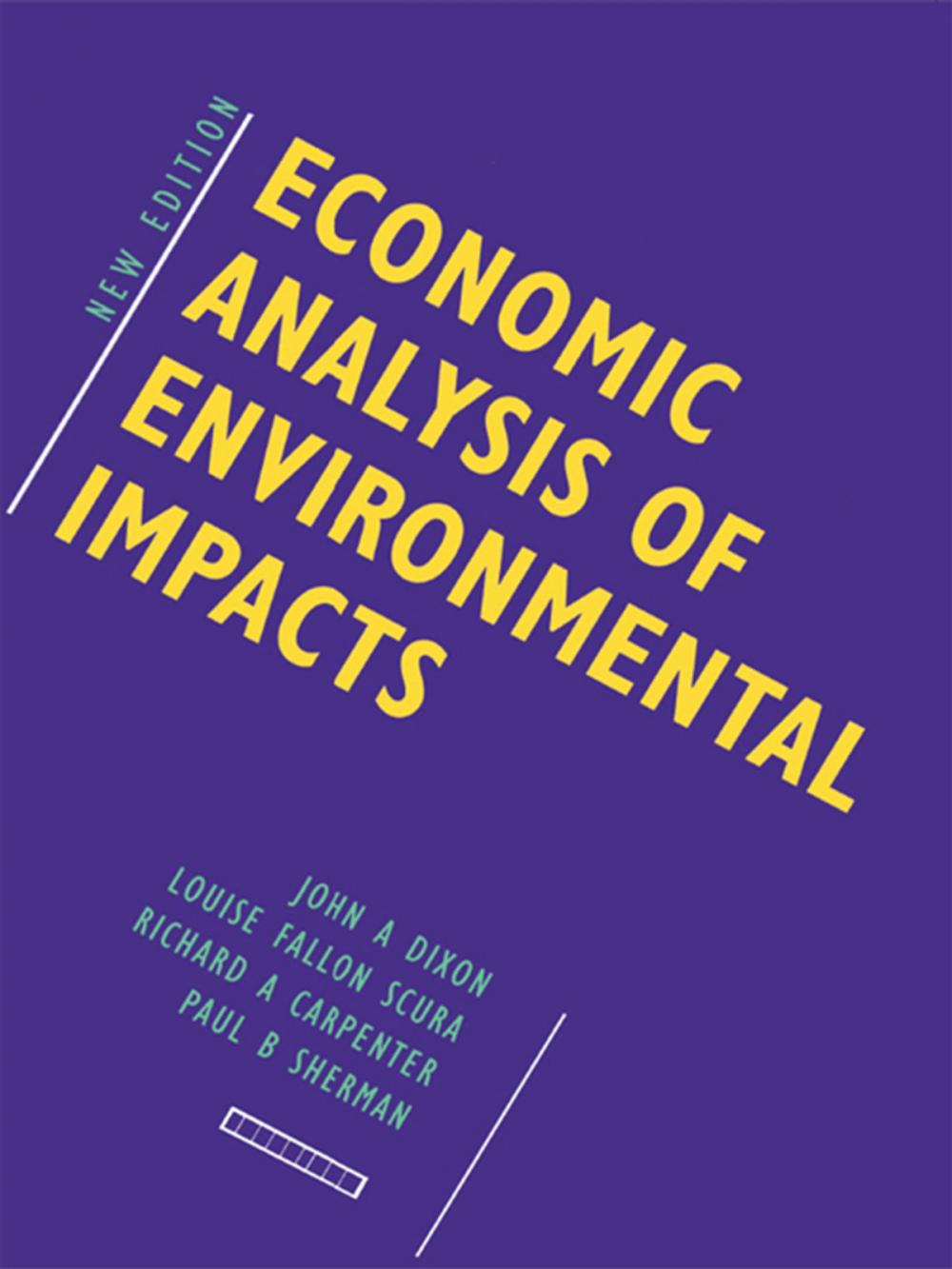 Big bigCover of Economic Analysis of Environmental Impacts