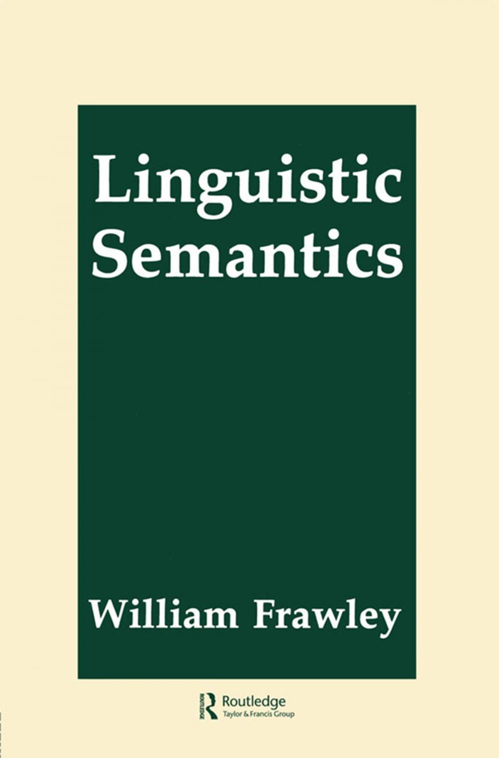 Big bigCover of Linguistic Semantics