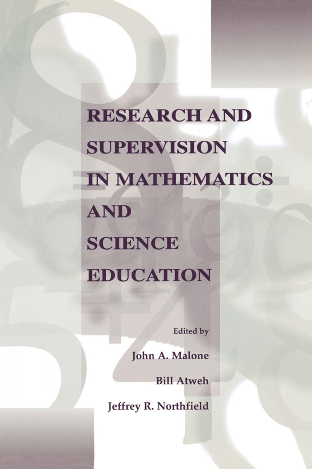 Big bigCover of Research and Supervision in Mathematics and Science Education