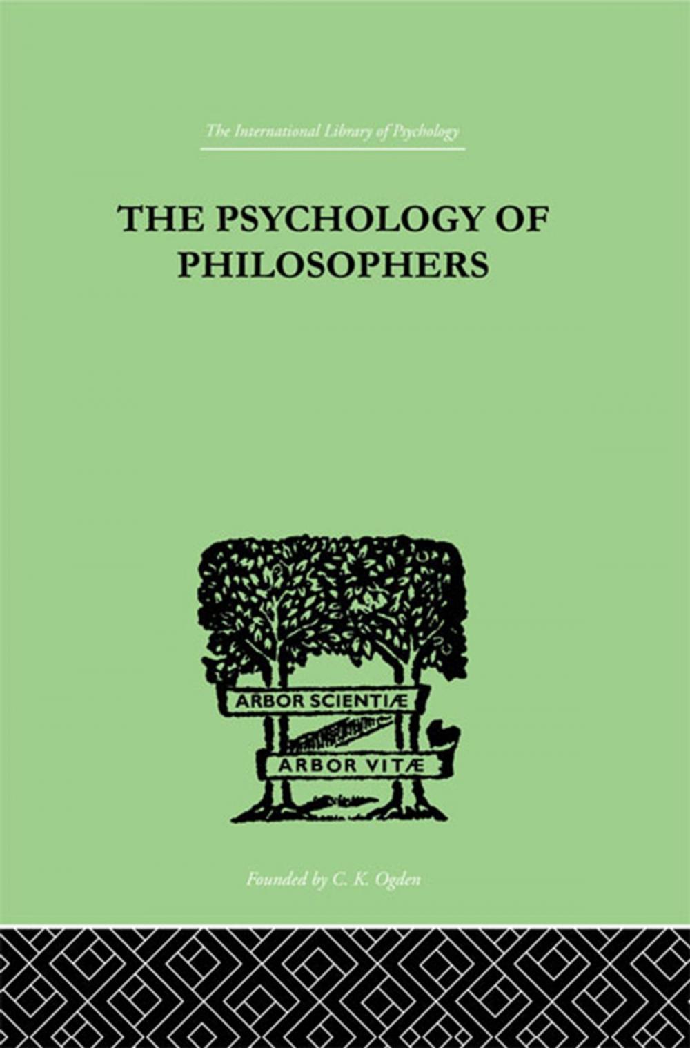 Big bigCover of The Psychology Of Philosophers