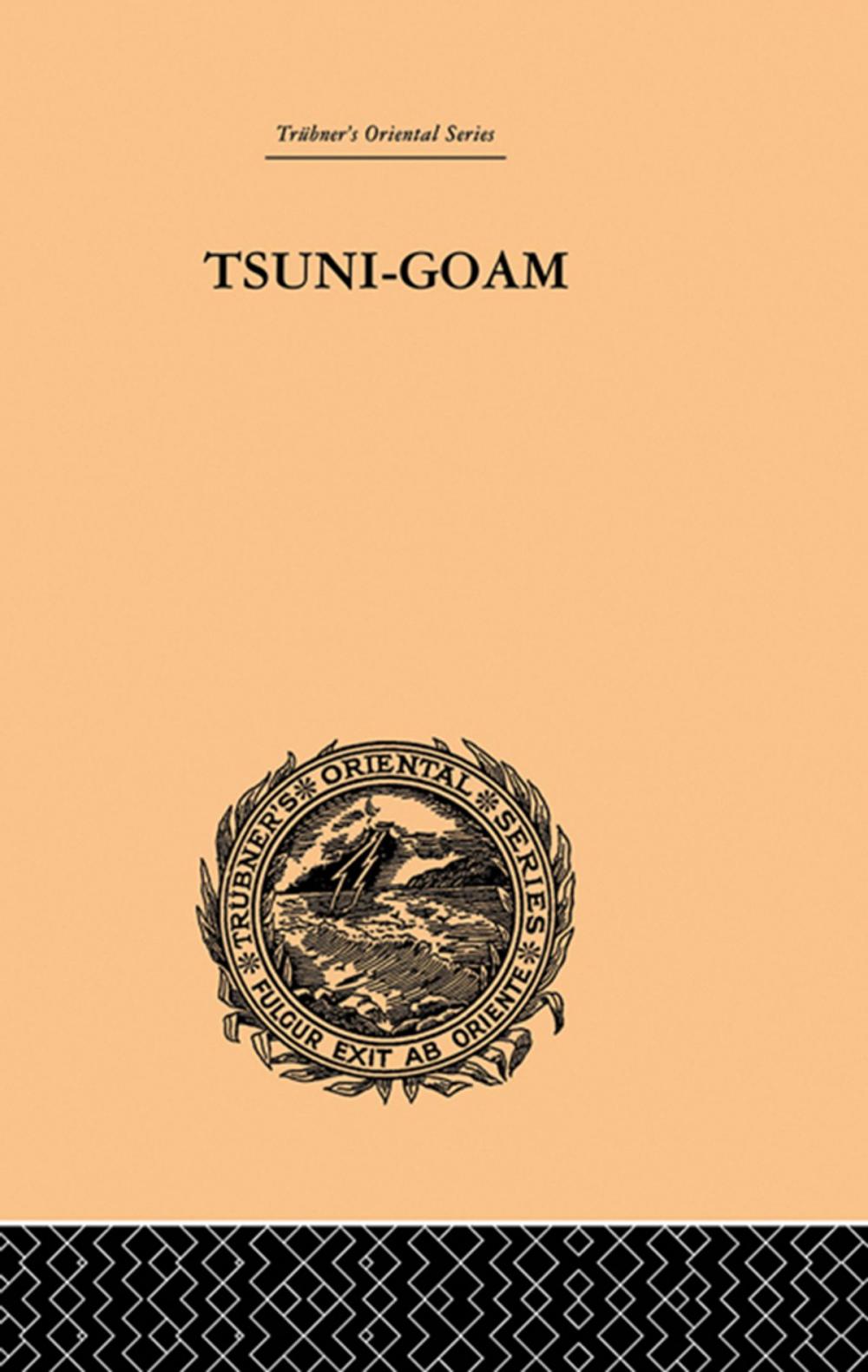 Big bigCover of Tsuni-Goam: the Supreme Being of the Khoi-khoi