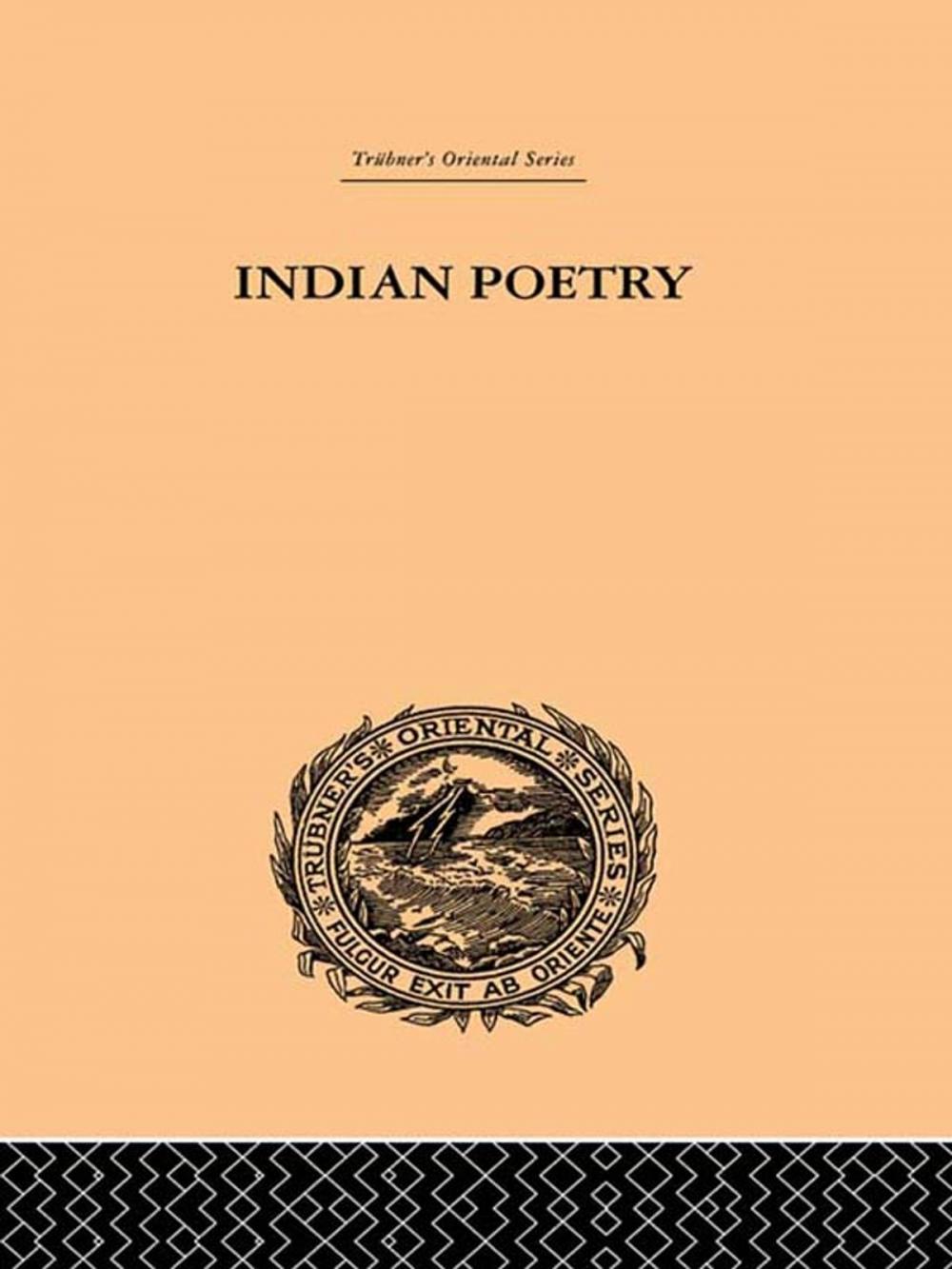 Big bigCover of Indian Poetry