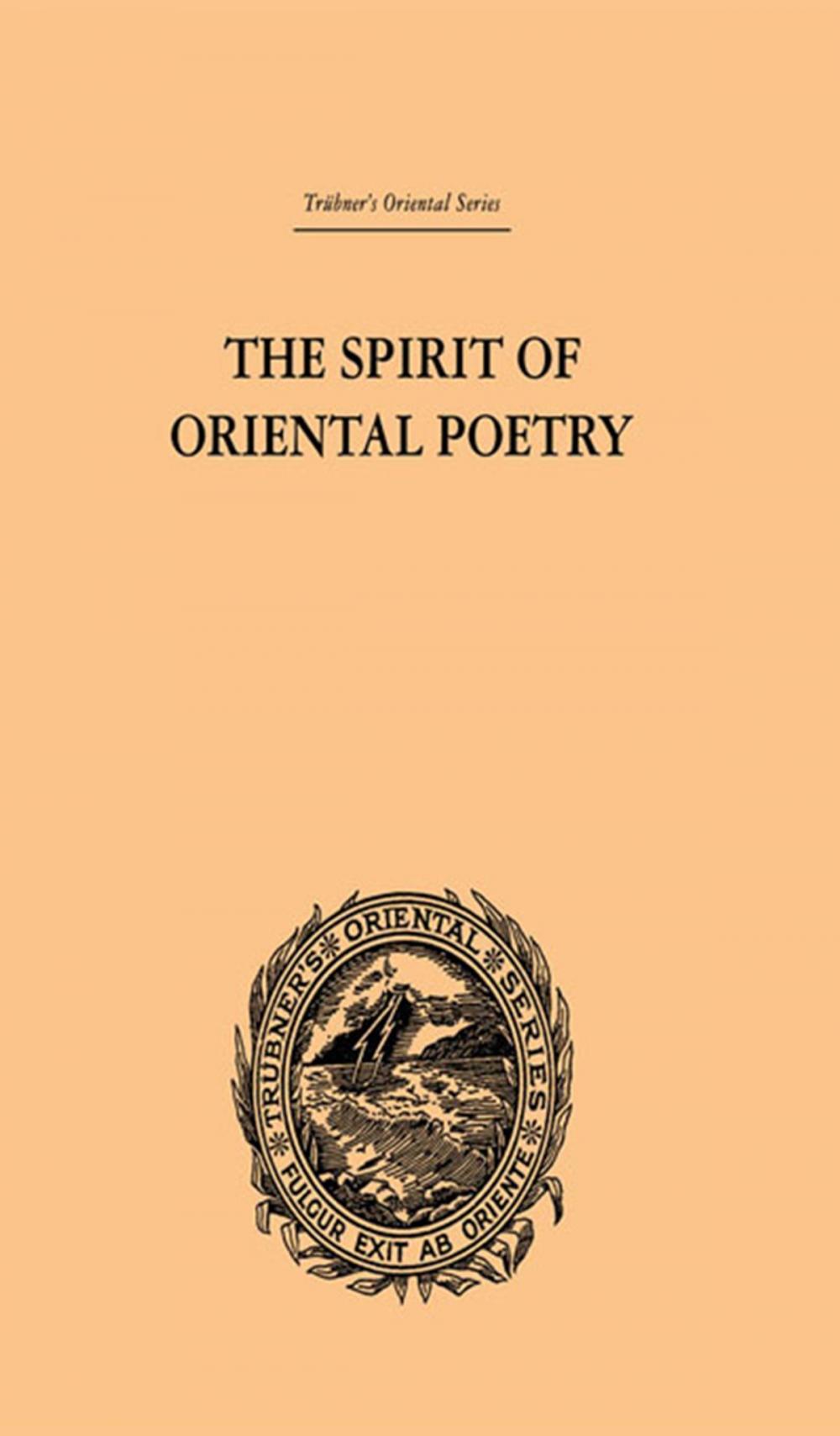 Big bigCover of The Spirit of Oriental Poetry