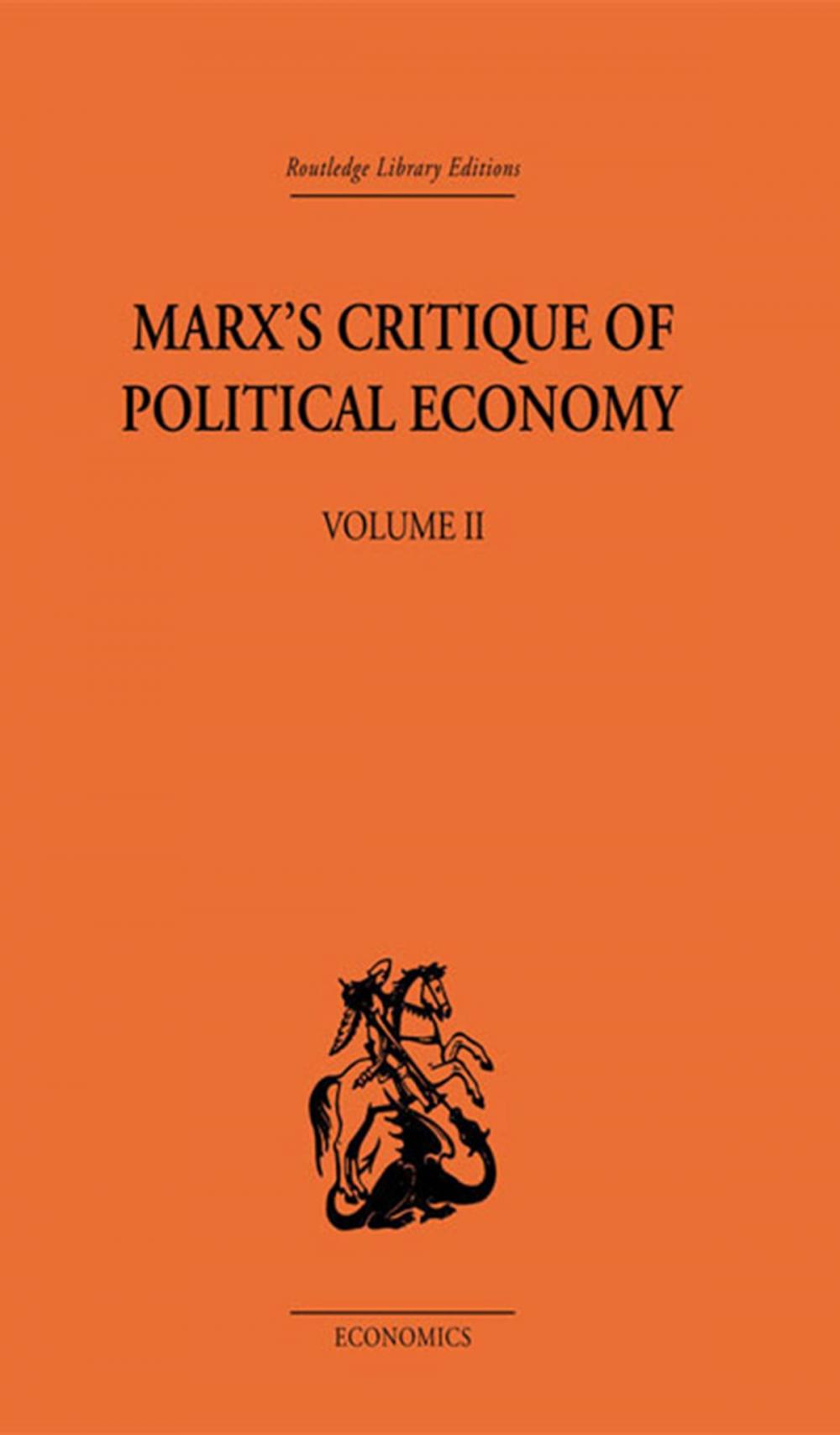 Big bigCover of Marx's Critique of Political Economy Volume Two