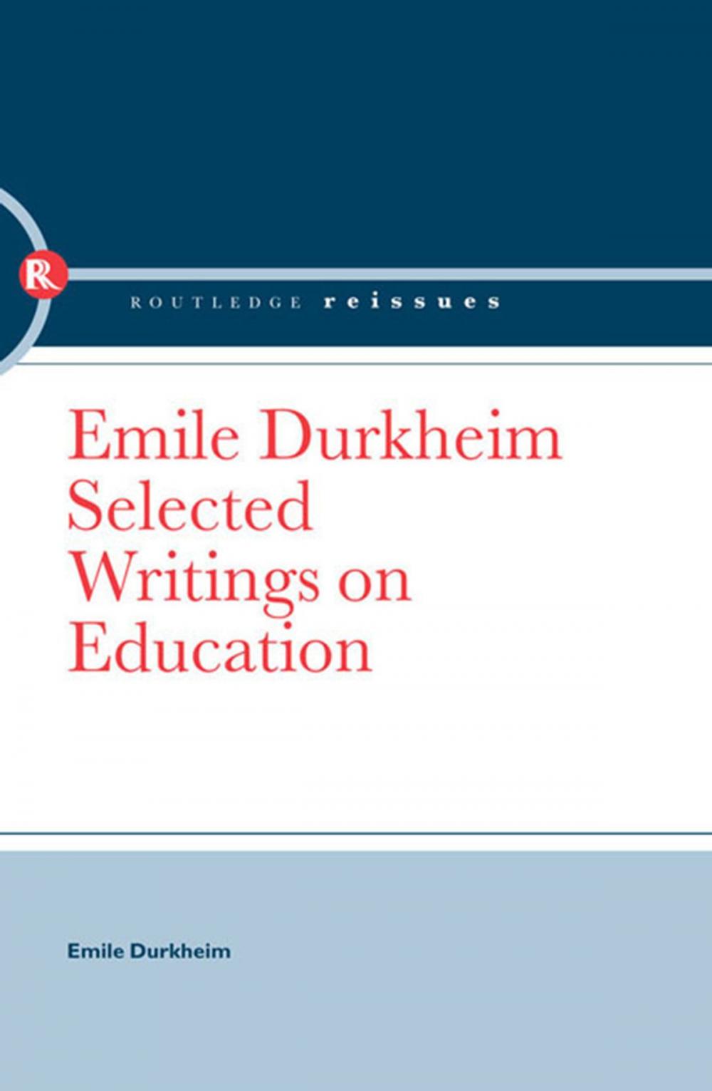 Big bigCover of Emile Durkheim
