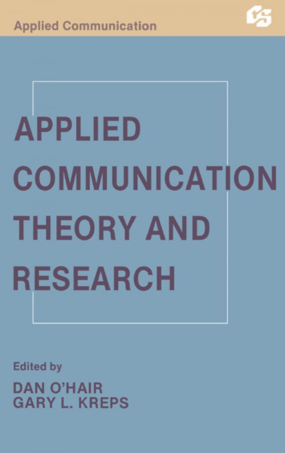 Big bigCover of Applied Communication Theory and Research