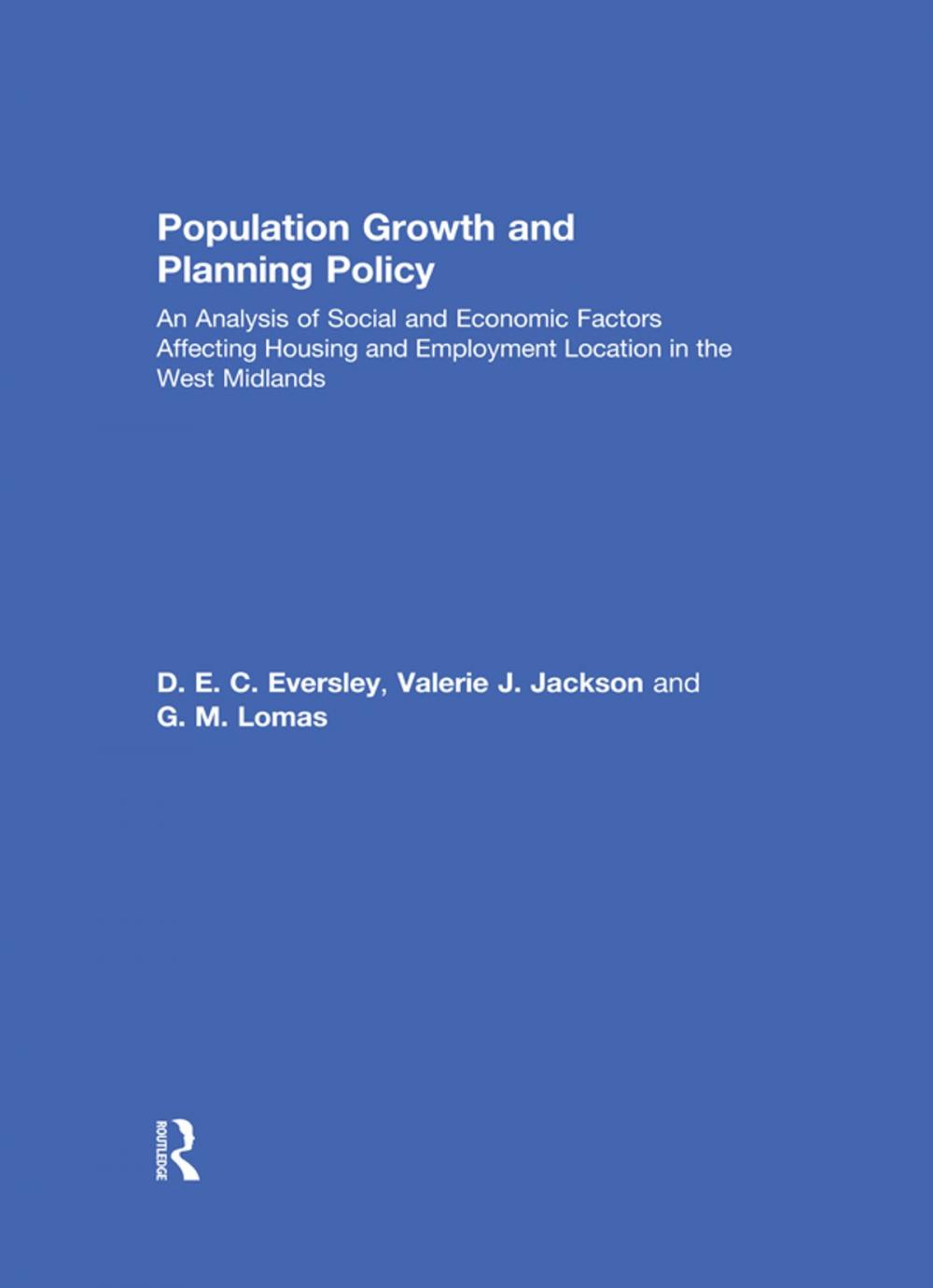 Big bigCover of Population Growth and Planning Policy