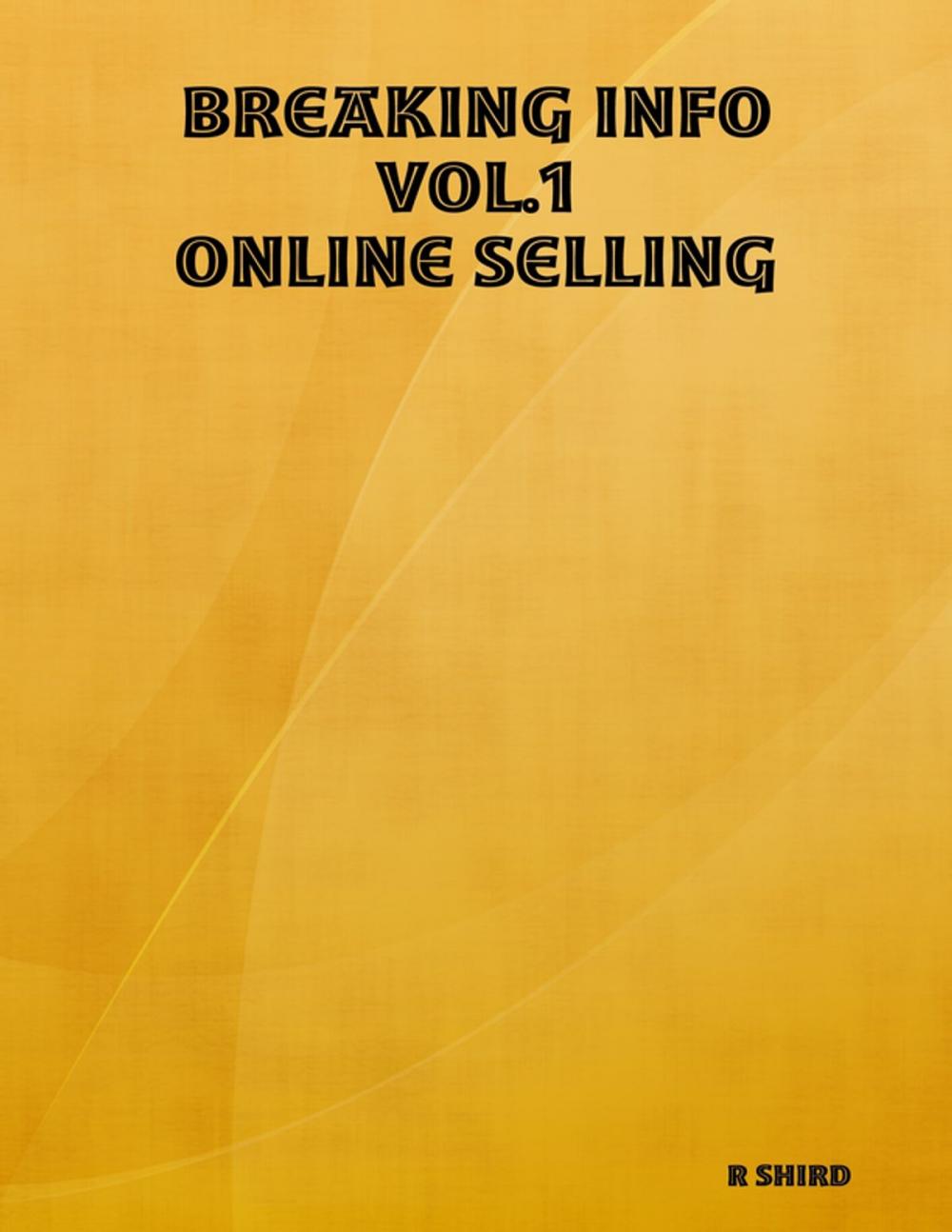 Big bigCover of Breaking Info Vol.1 Online Selling