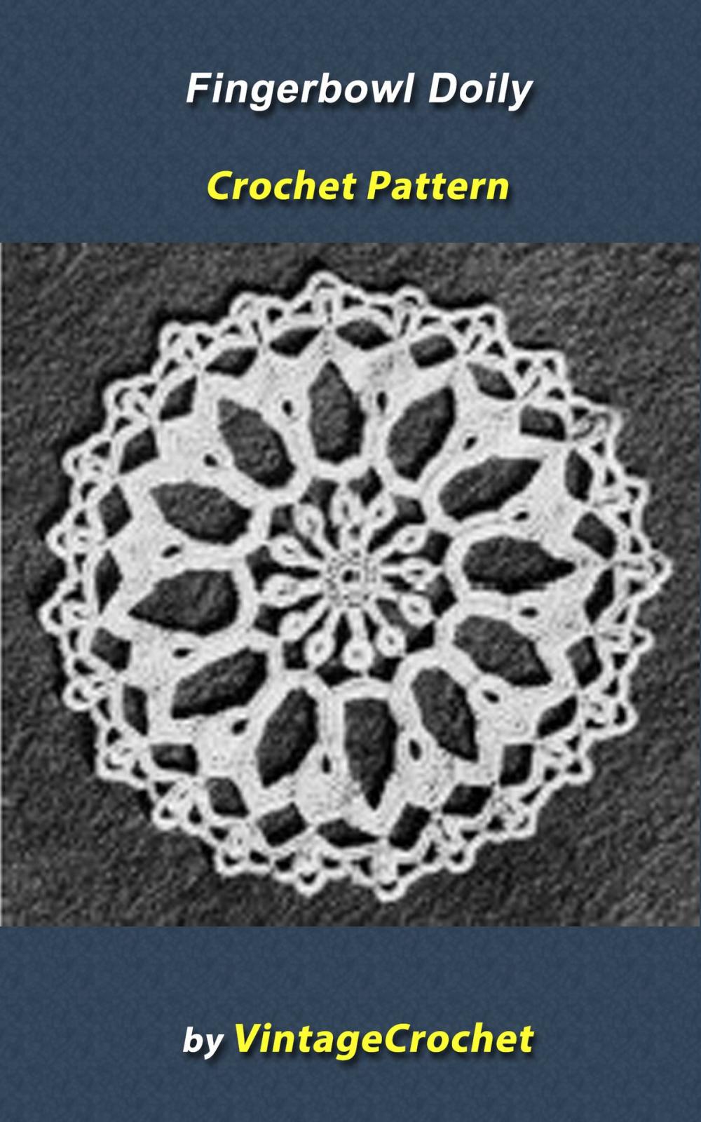 Big bigCover of Fingerbowl Doily Vintage Crochet Pattern