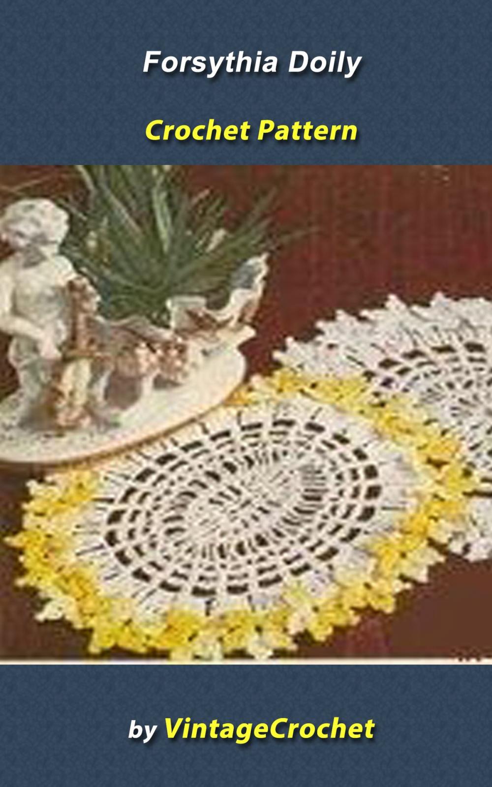 Big bigCover of Forsythia Doily Vintage Crochet Pattern