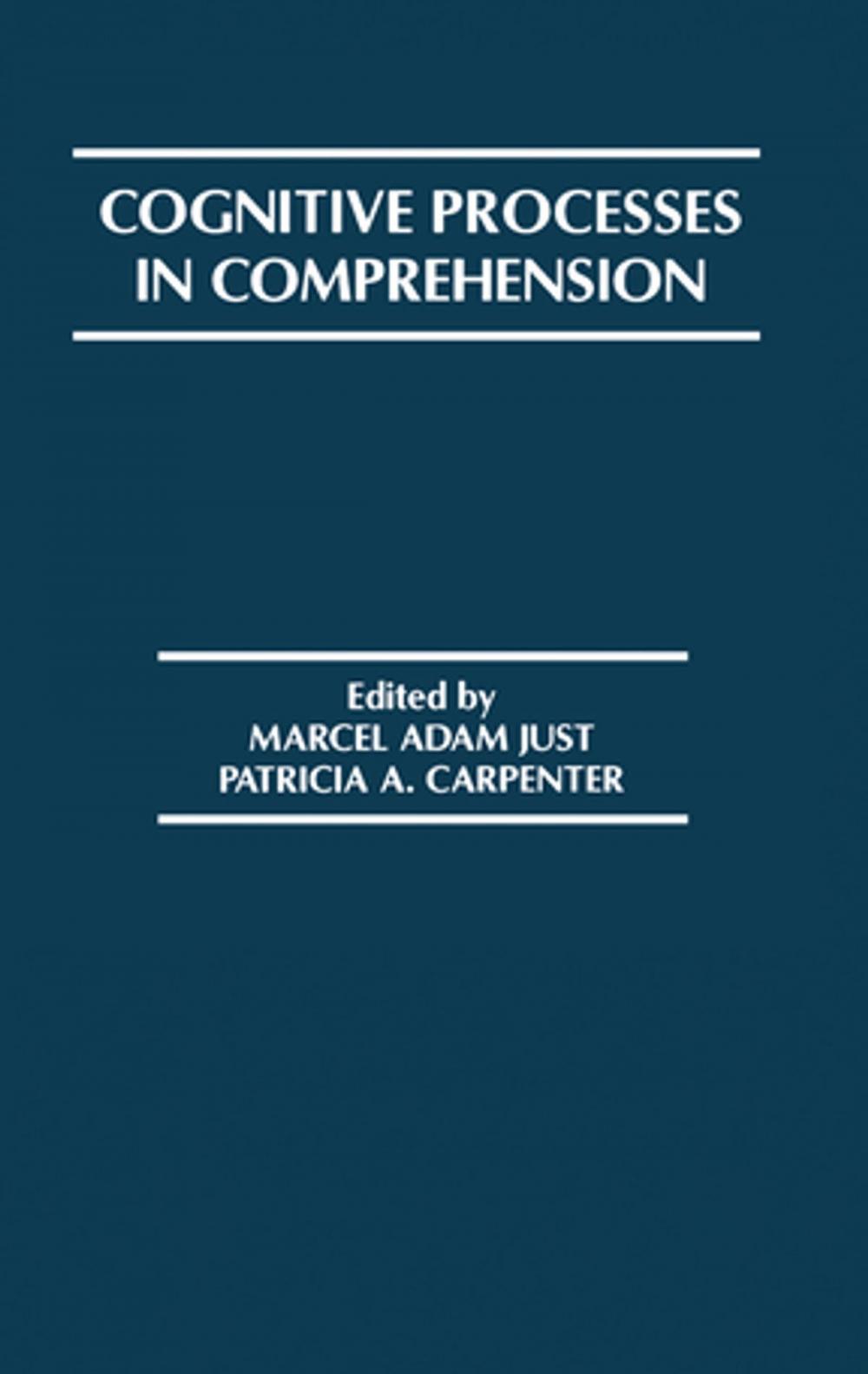 Big bigCover of Cognitive Processes in Comprehension