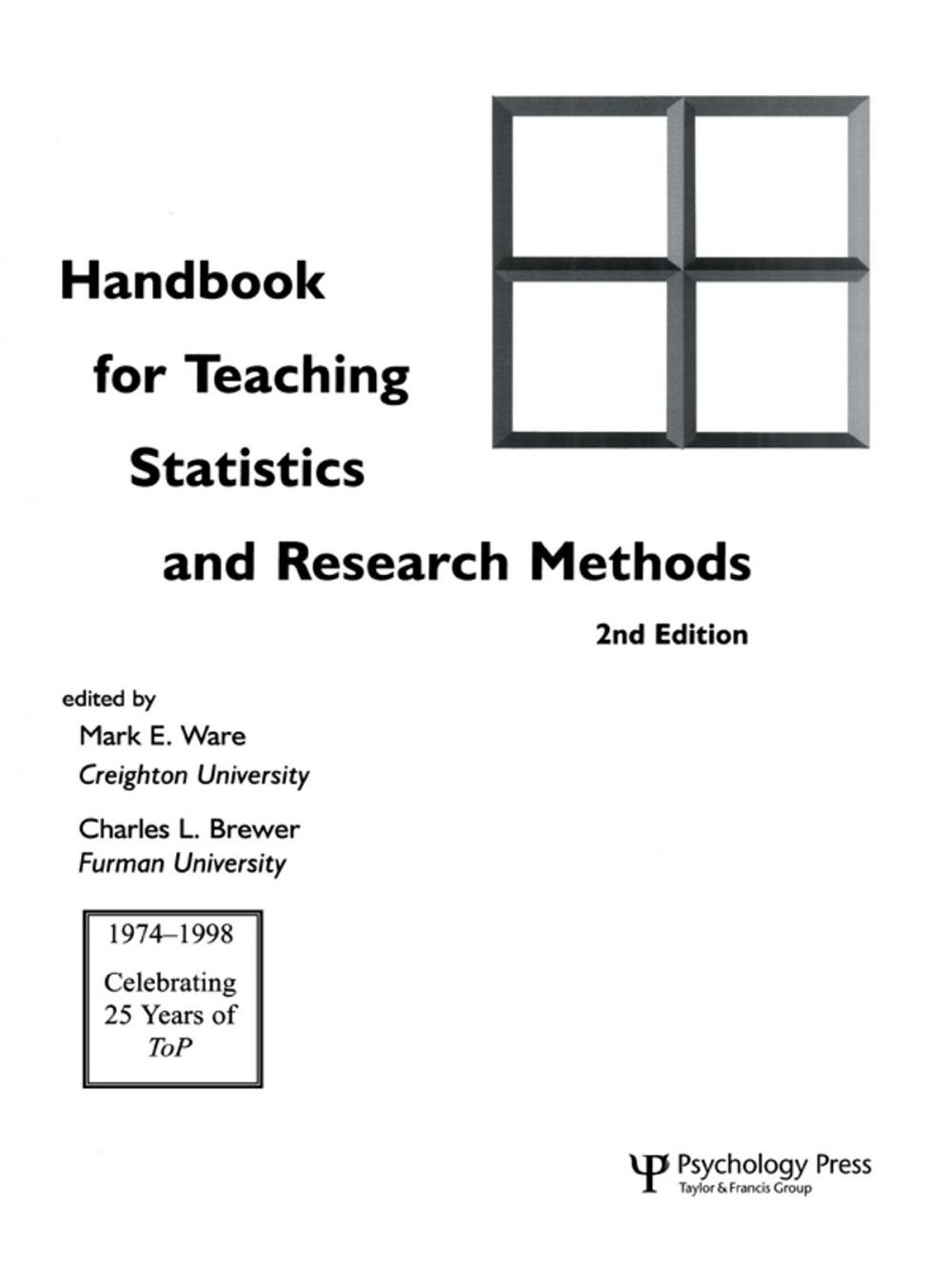 Big bigCover of Handbook for Teaching Statistics and Research Methods