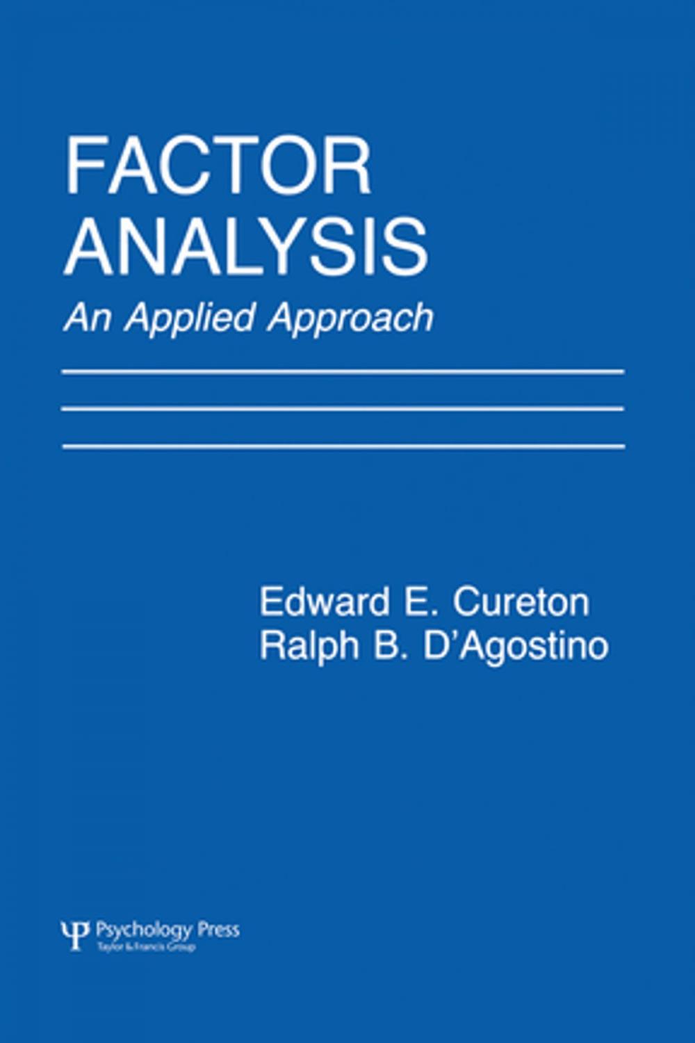 Big bigCover of Factor Analysis