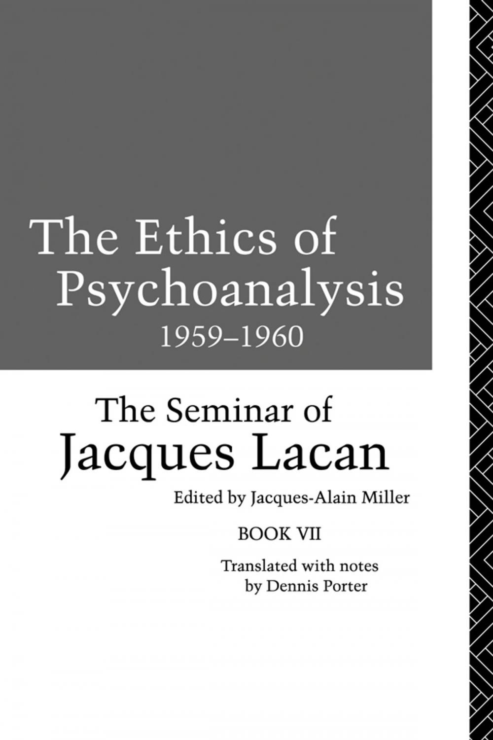 Big bigCover of The Ethics of Psychoanalysis 1959-1960