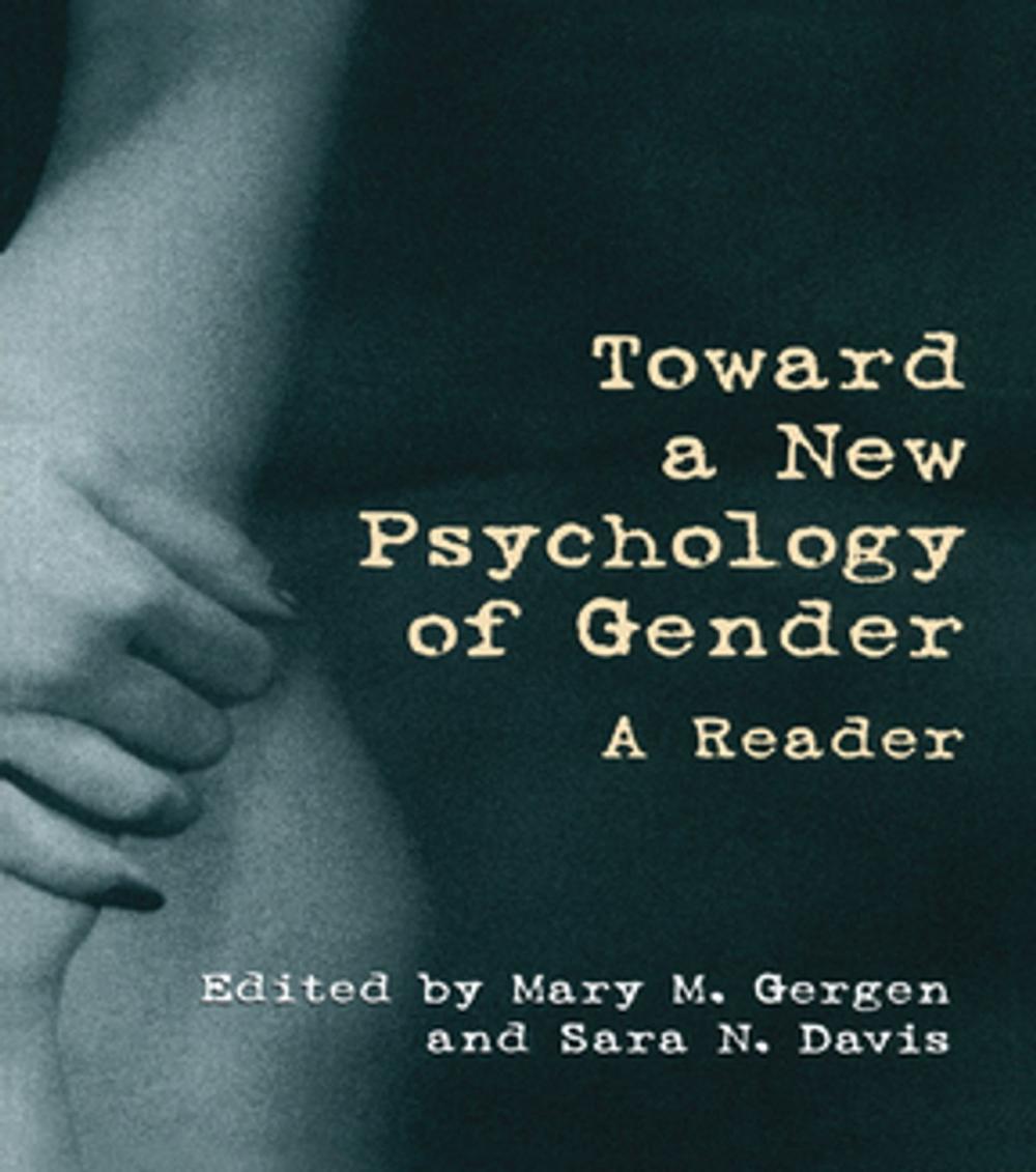 Big bigCover of Toward a New Psychology of Gender