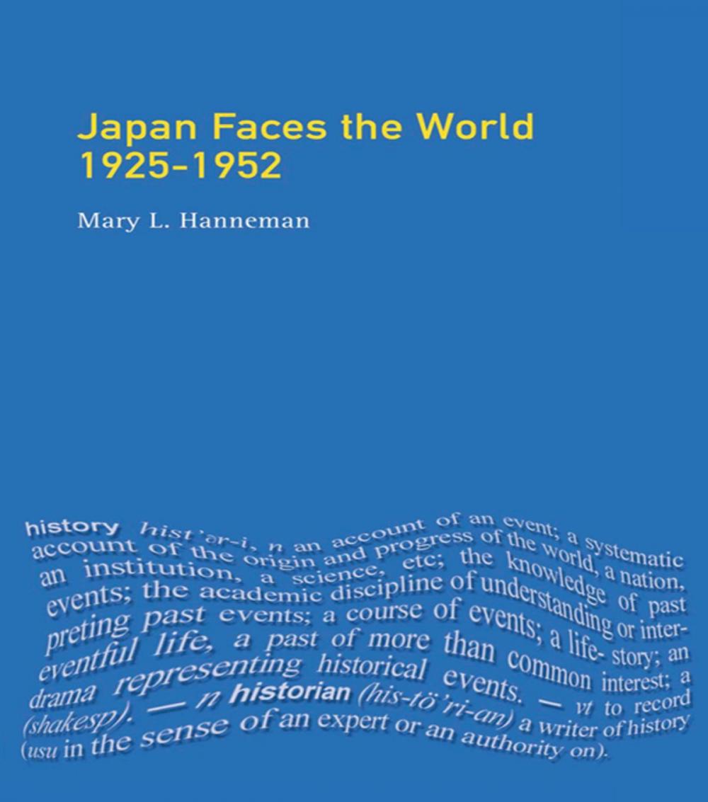 Big bigCover of Japan faces the World, 1925-1952