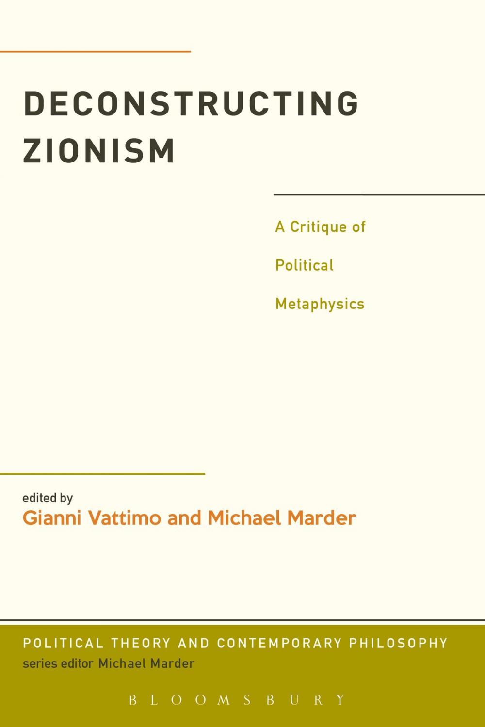 Big bigCover of Deconstructing Zionism