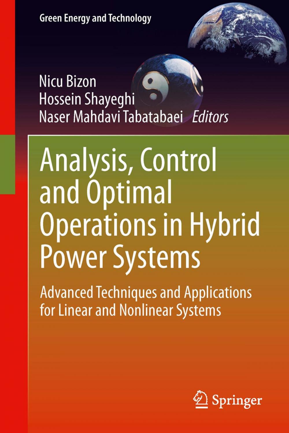 Big bigCover of Analysis, Control and Optimal Operations in Hybrid Power Systems