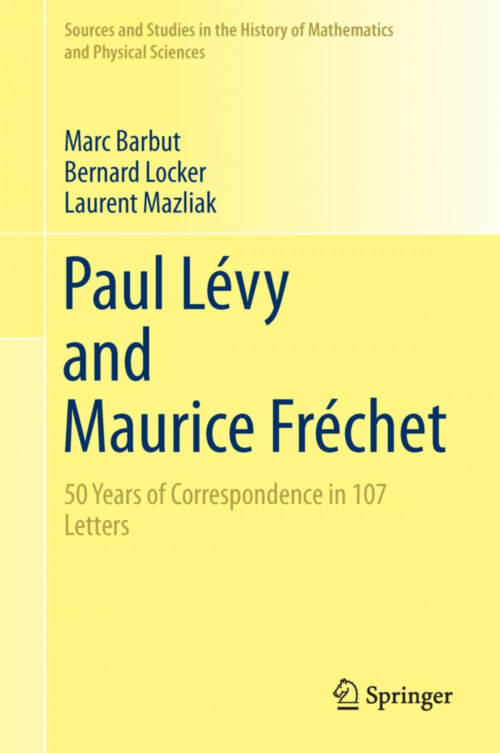 Big bigCover of Paul Lévy and Maurice Fréchet