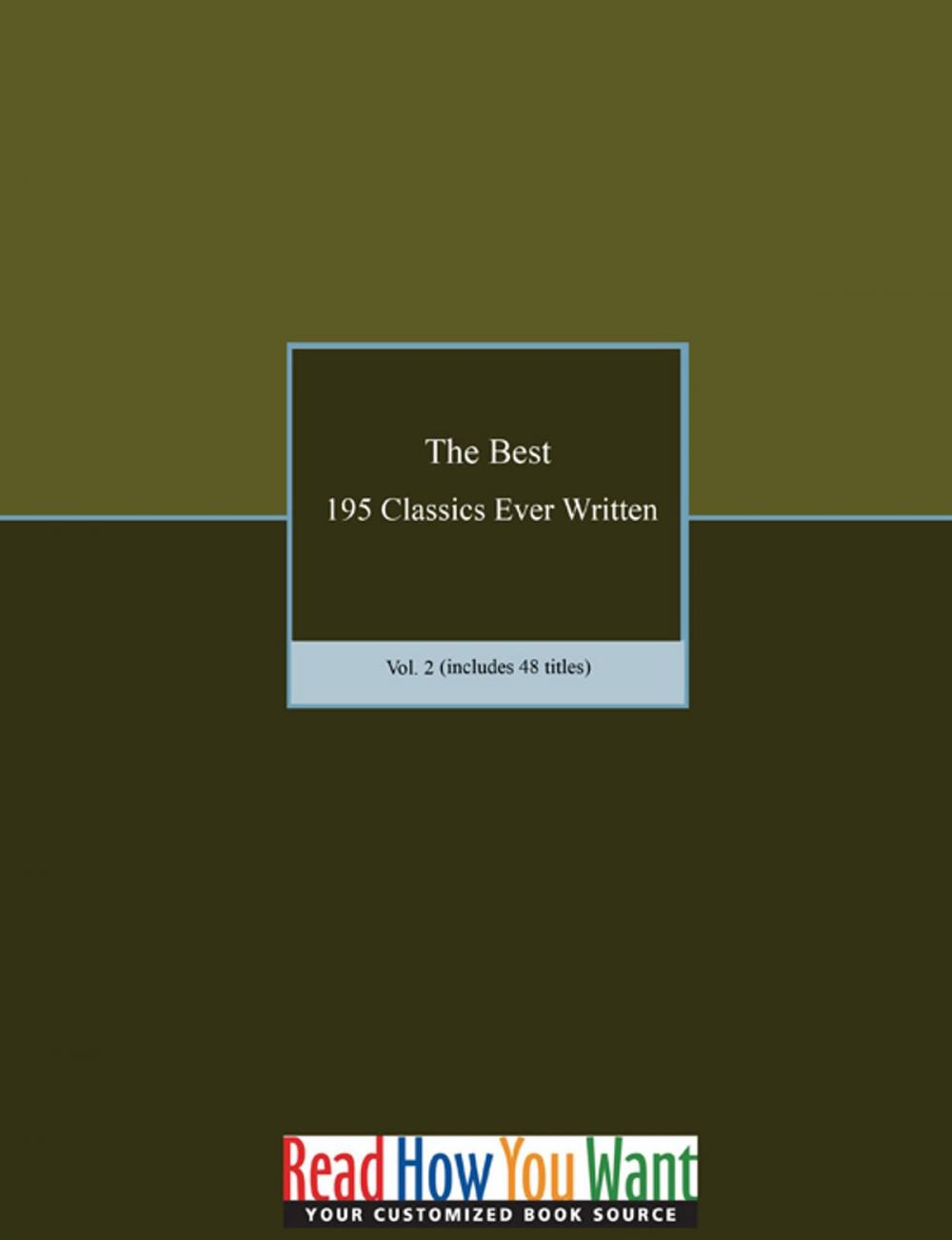 Big bigCover of The Best 195 Classics Ever Written - Volume 2