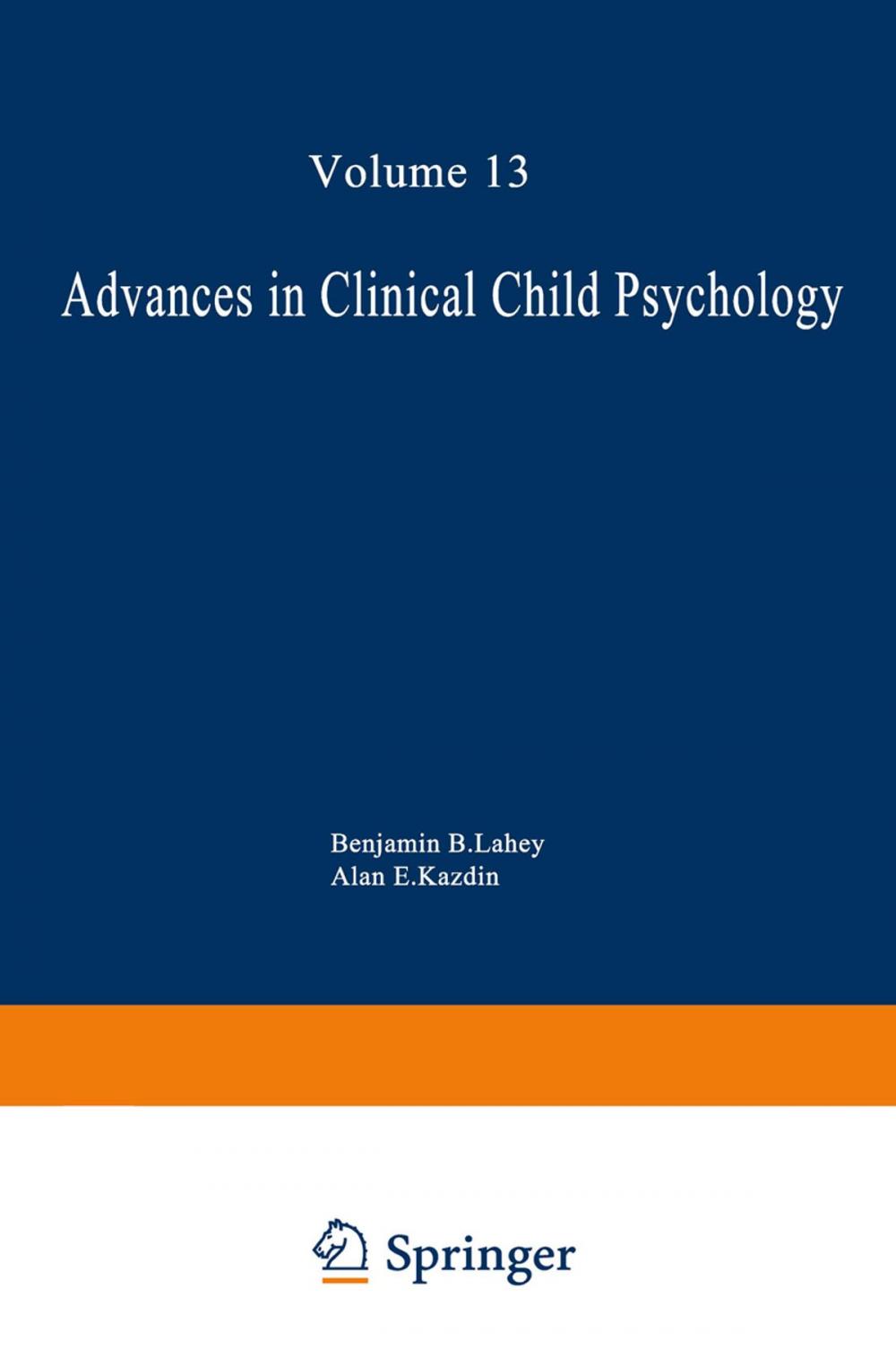 Big bigCover of Advances in Clinical Child Psychology