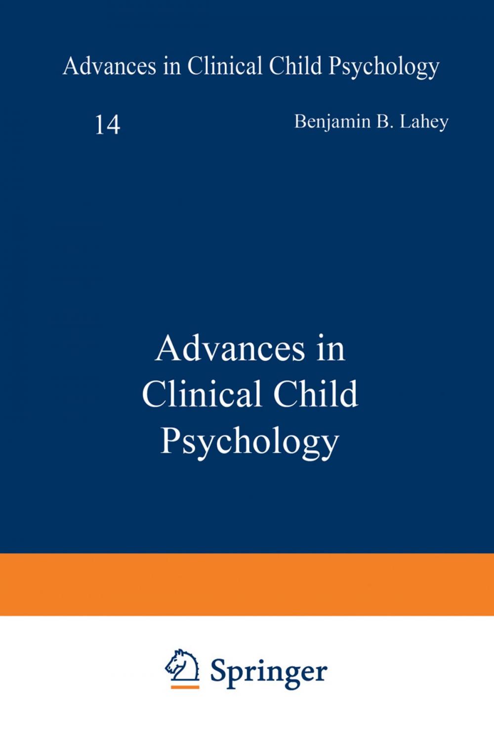 Big bigCover of Advances in Clinical Child Psychology