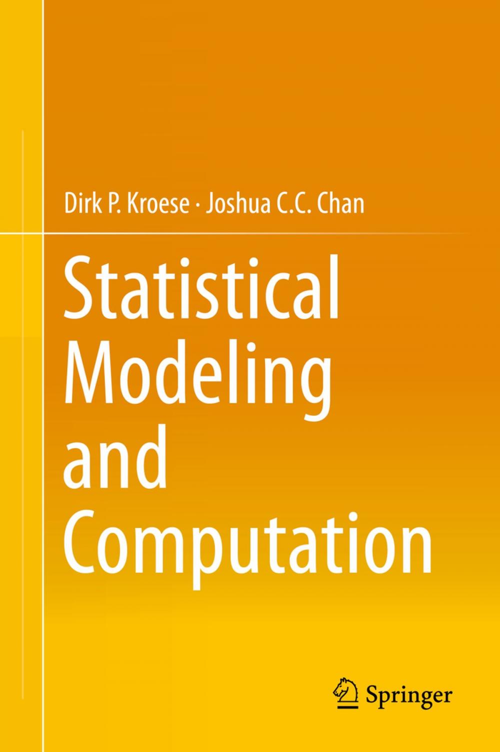 Big bigCover of Statistical Modeling and Computation