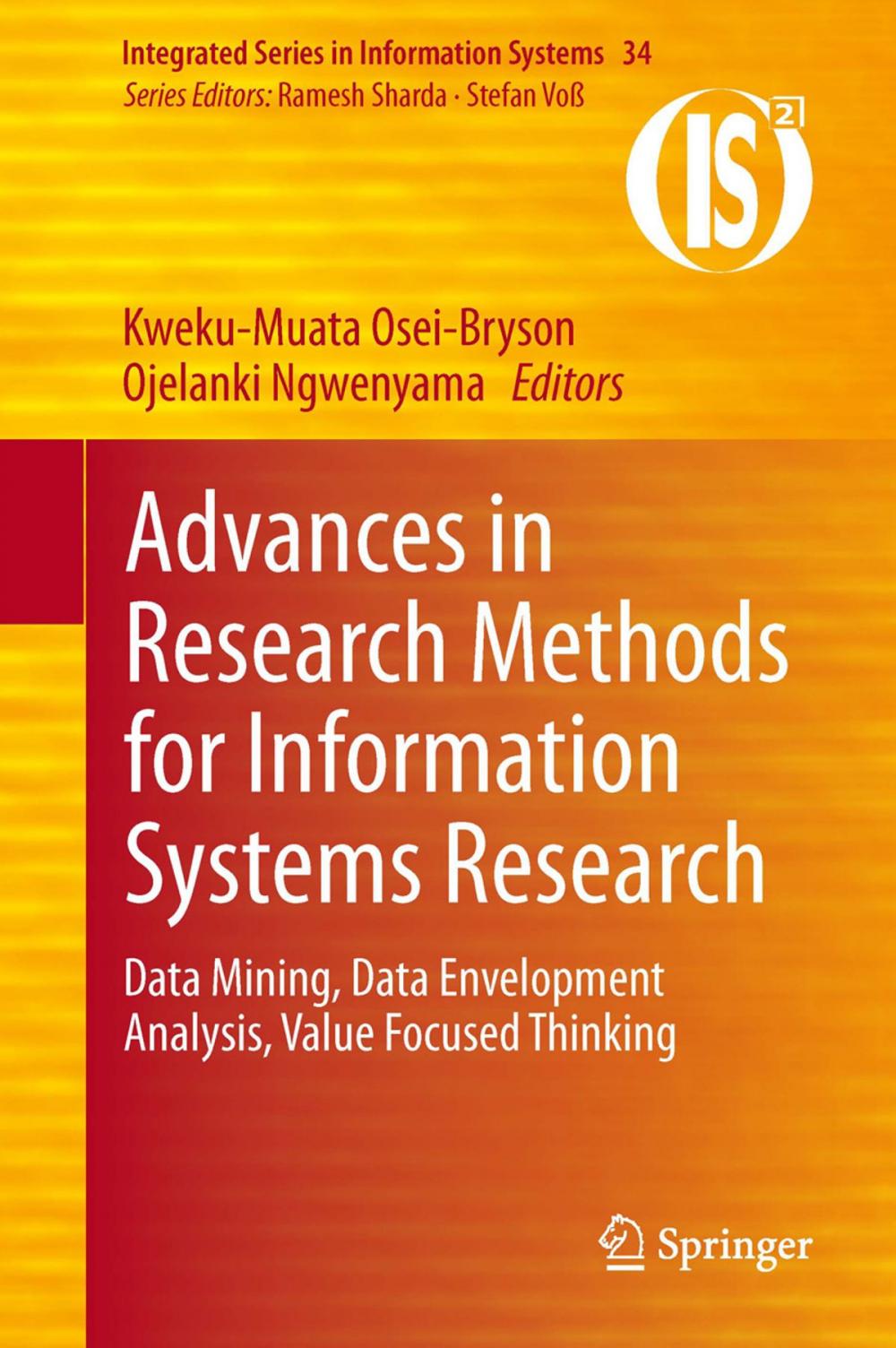 Big bigCover of Advances in Research Methods for Information Systems Research