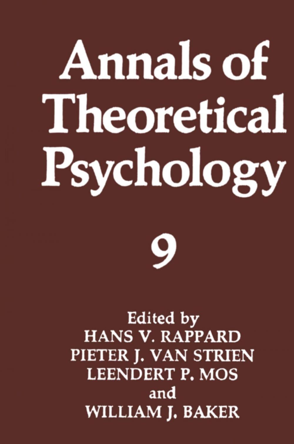 Big bigCover of Annals of Theoretical Psychology