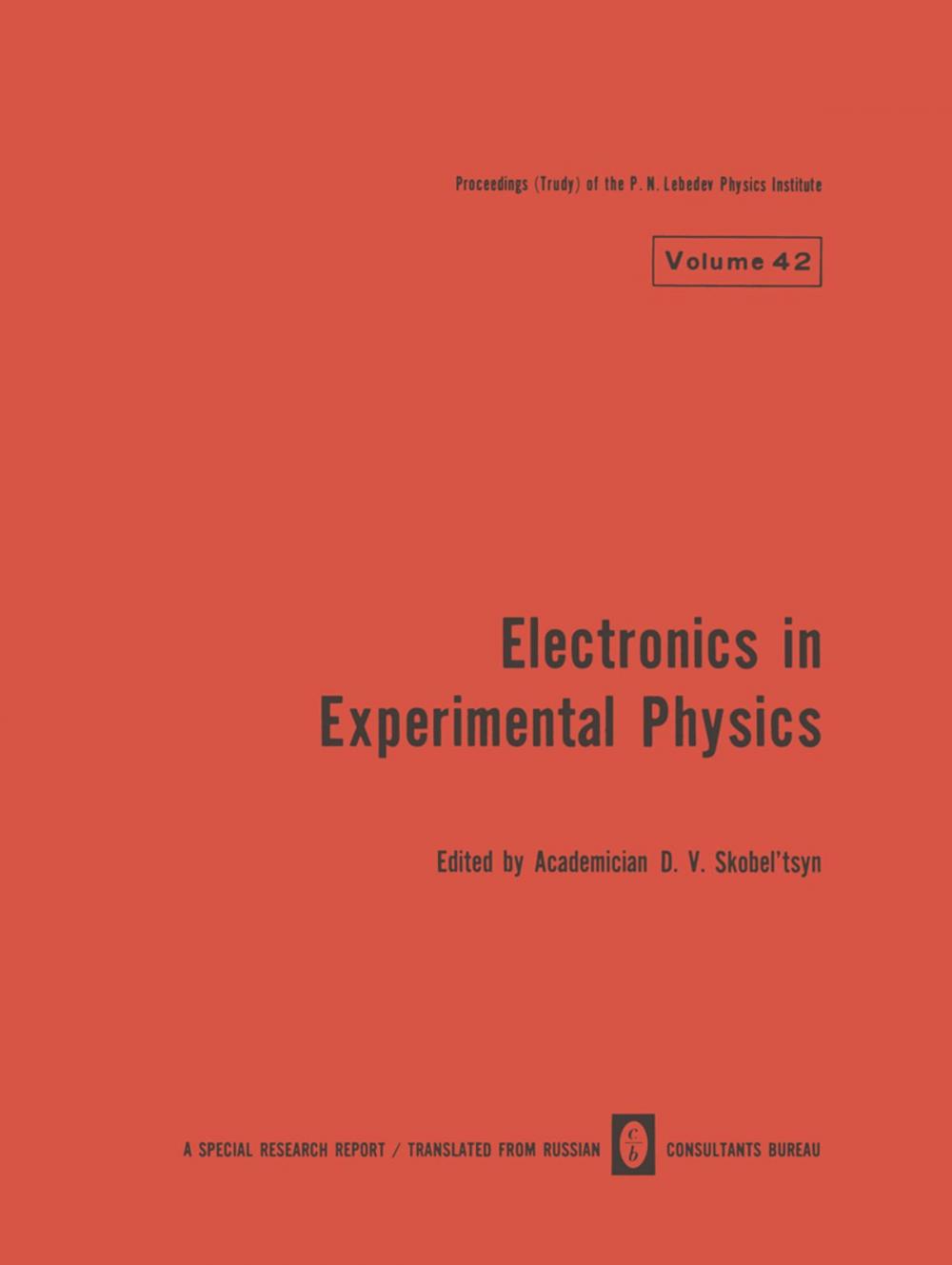 Big bigCover of Electronics in Experimental Physics