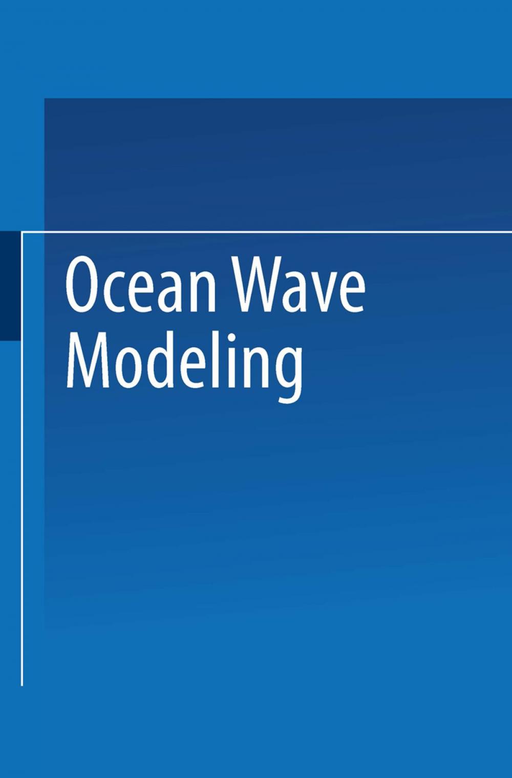 Big bigCover of Ocean Wave Modeling