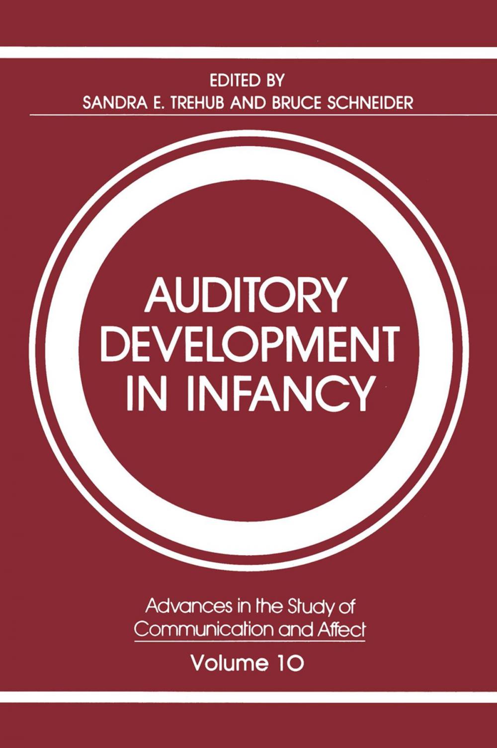 Big bigCover of Auditory Development in Infancy