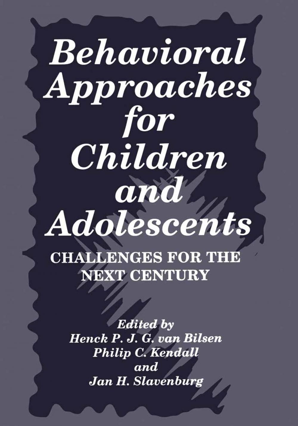 Big bigCover of Behavioral Approaches for Children and Adolescents