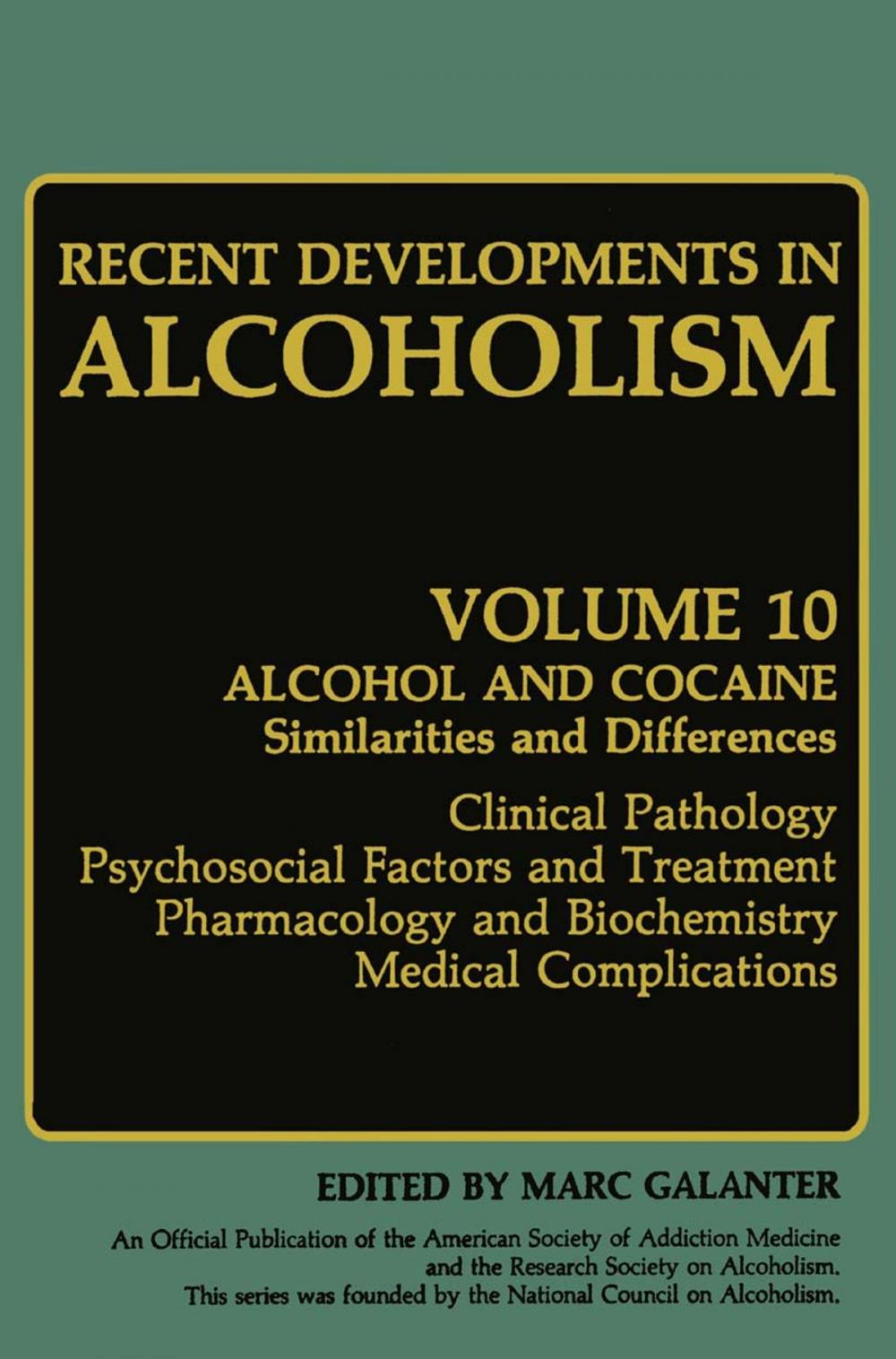 Big bigCover of Recent Developments in Alcoholism